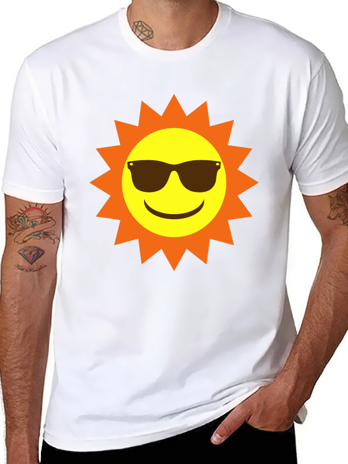 Cool Sun Graphic Tee - Black T-Shirt