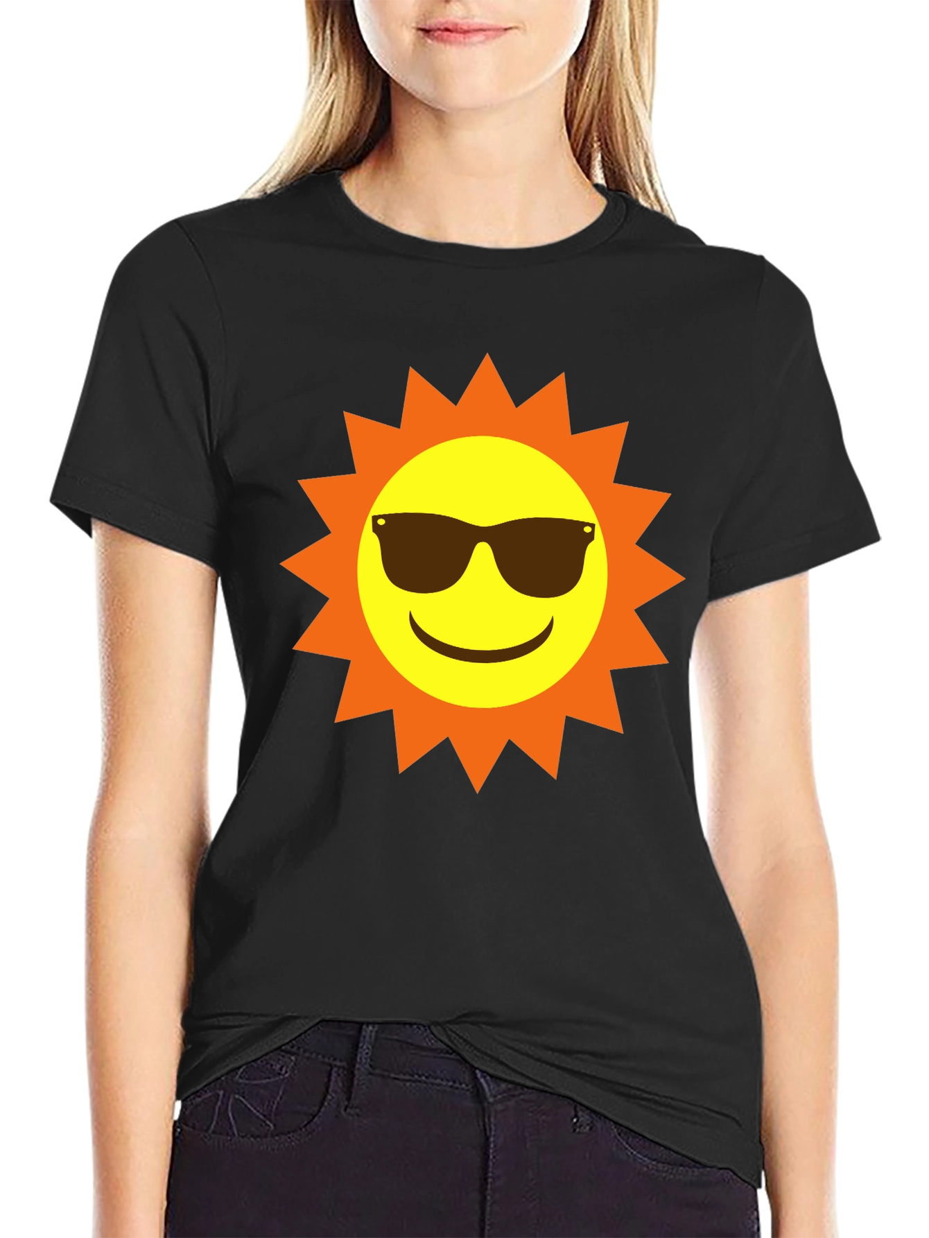 Cool Sun Graphic Tee - Black T-Shirt