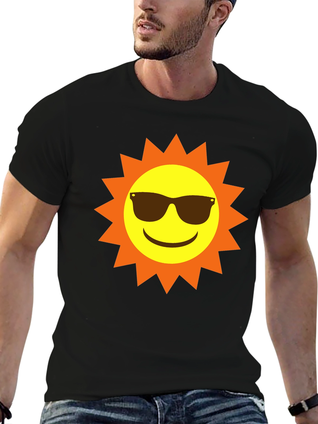 Cool Sun Graphic Tee - Black T-Shirt