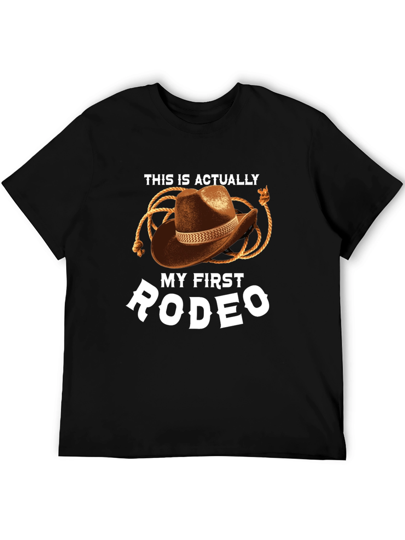 My First Rodeo Graphic Tee - Cowboy Hat Design