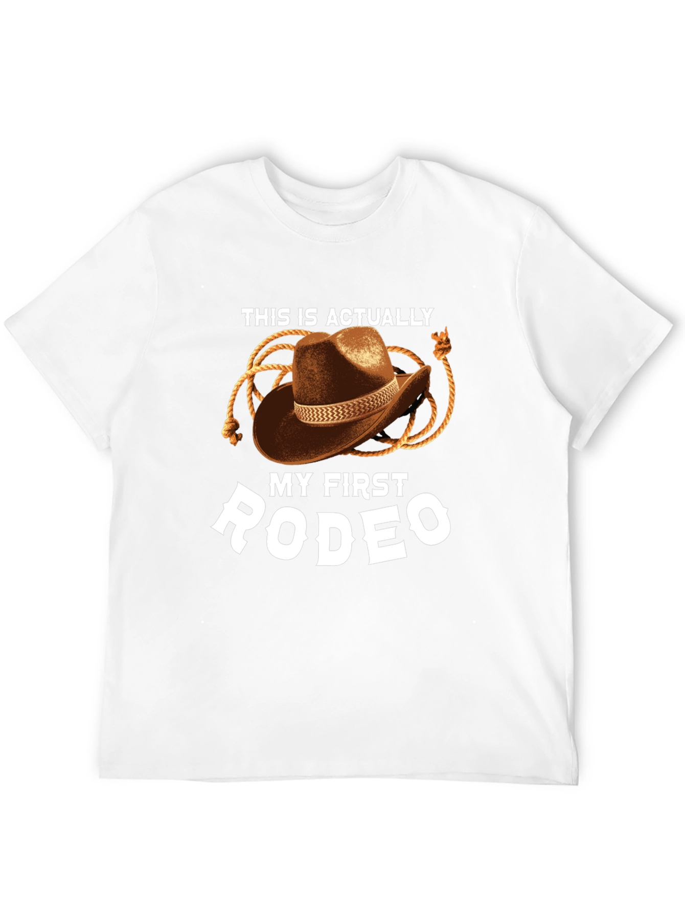 My First Rodeo Graphic Tee - Cowboy Hat Design