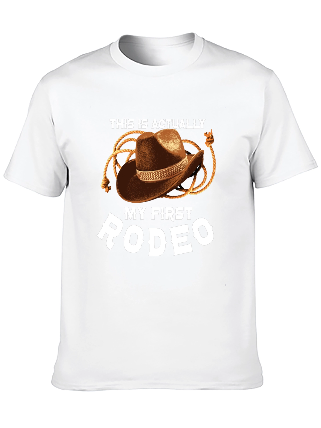 My First Rodeo Graphic Tee - Cowboy Hat Design