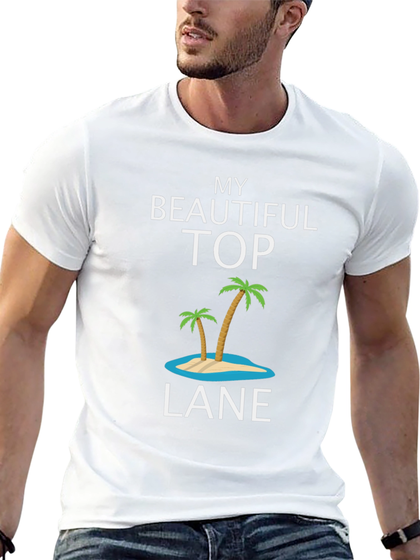 My Beautiful Top Lane Tee - Island Palm Tree