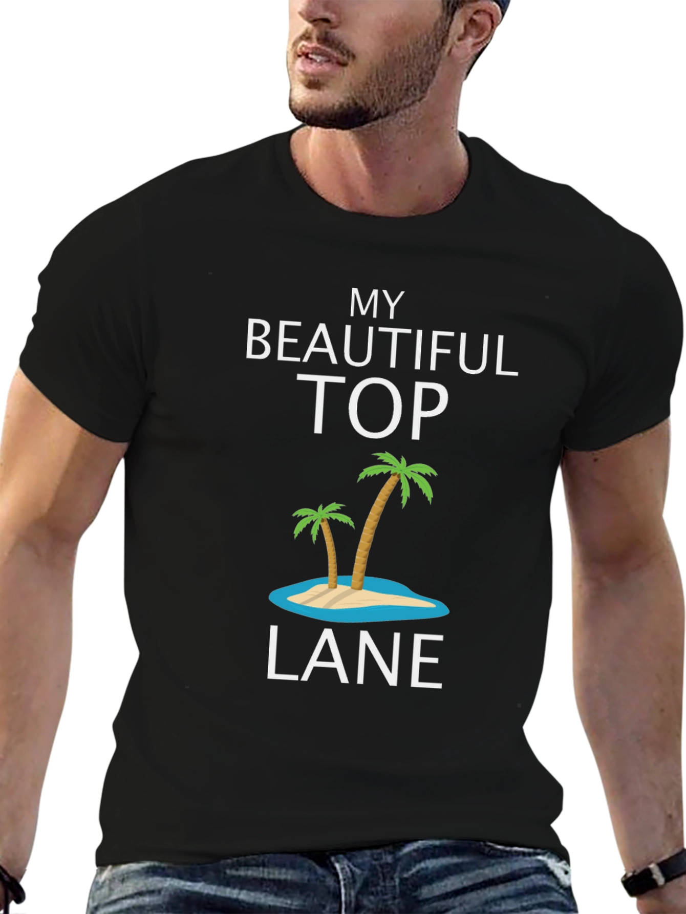 My Beautiful Top Lane Tee - Island Palm Tree