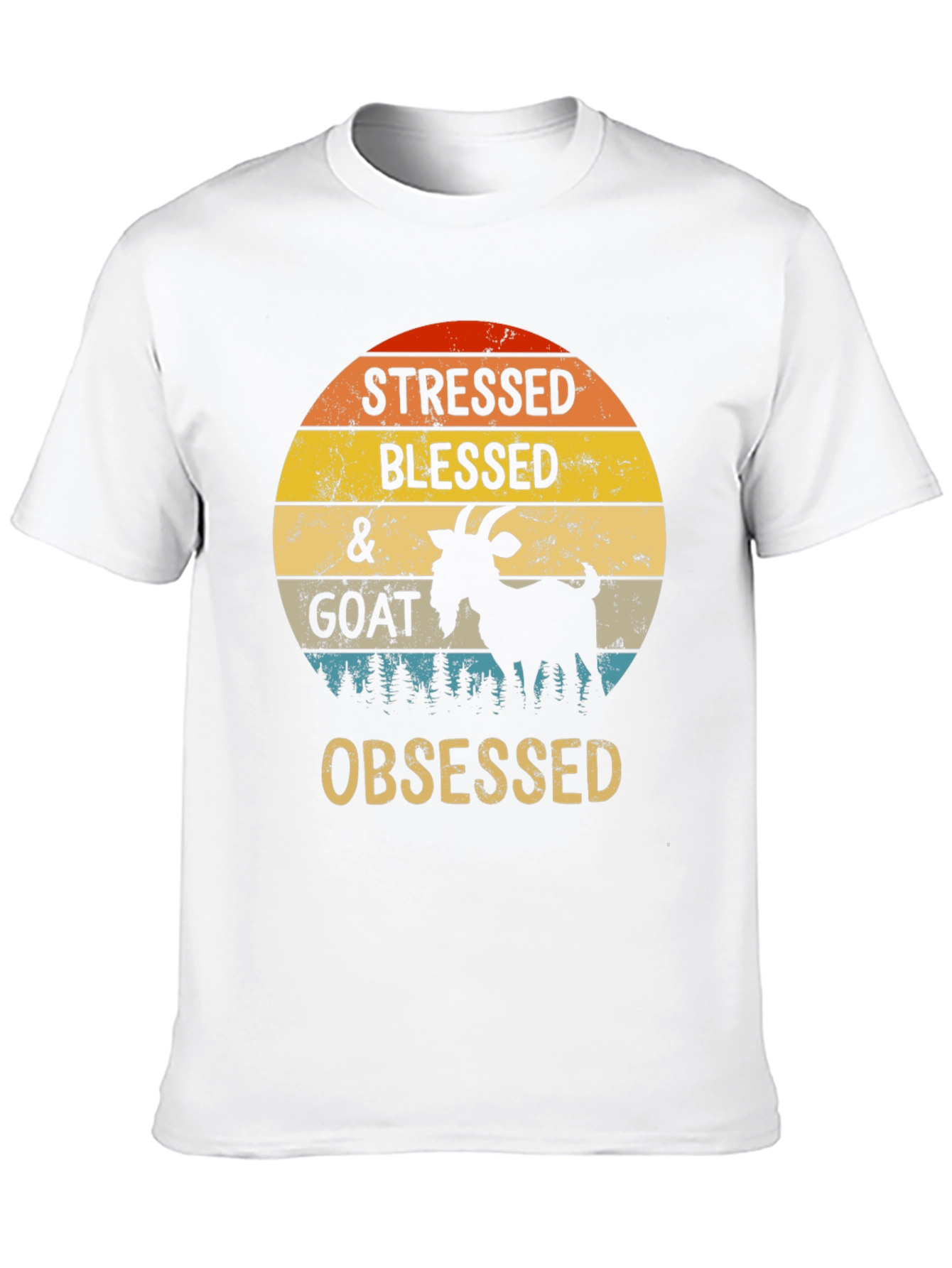 Stressed Blessed & Goat Obsessed T-Shirt