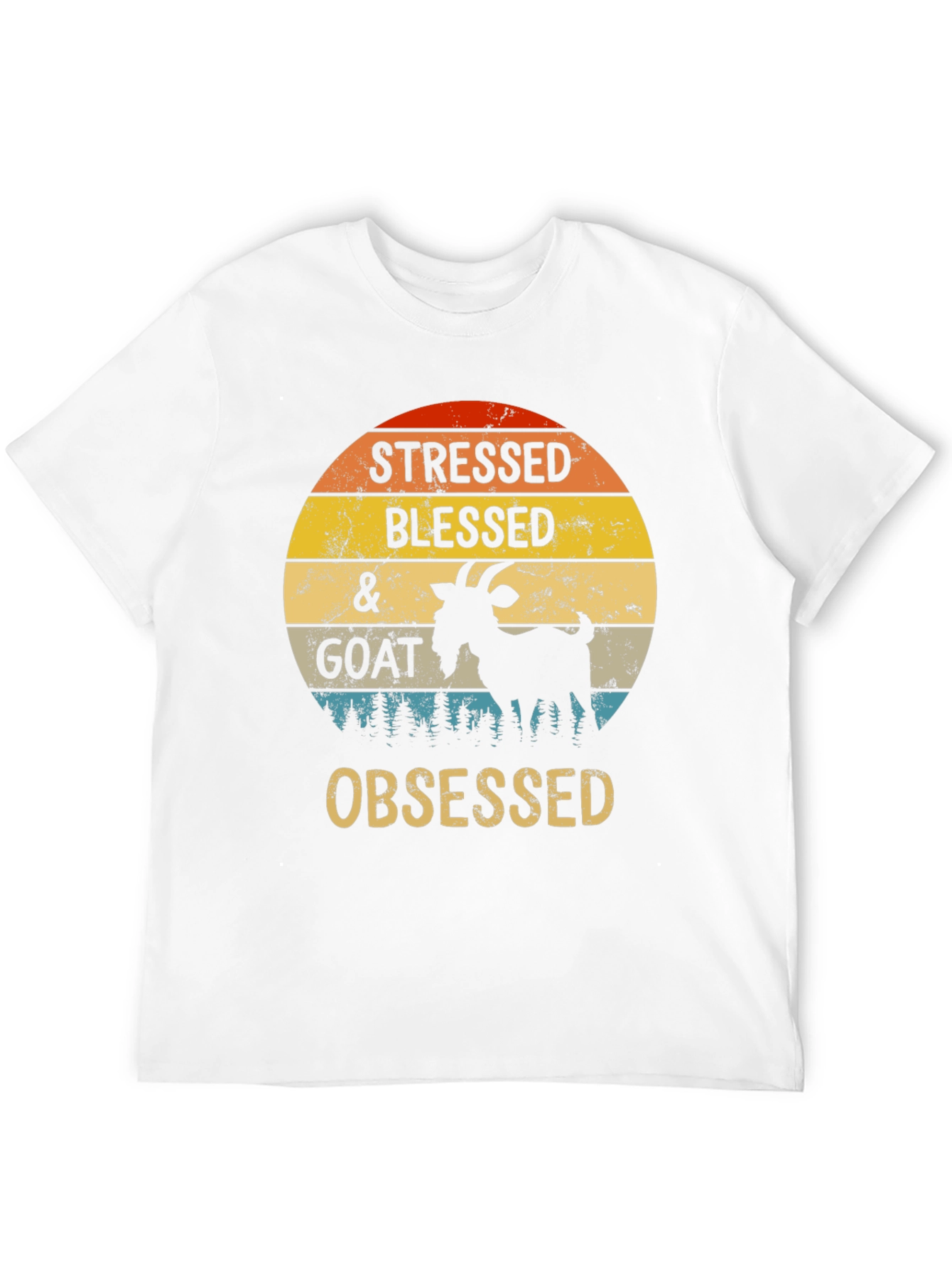 Stressed Blessed & Goat Obsessed T-Shirt