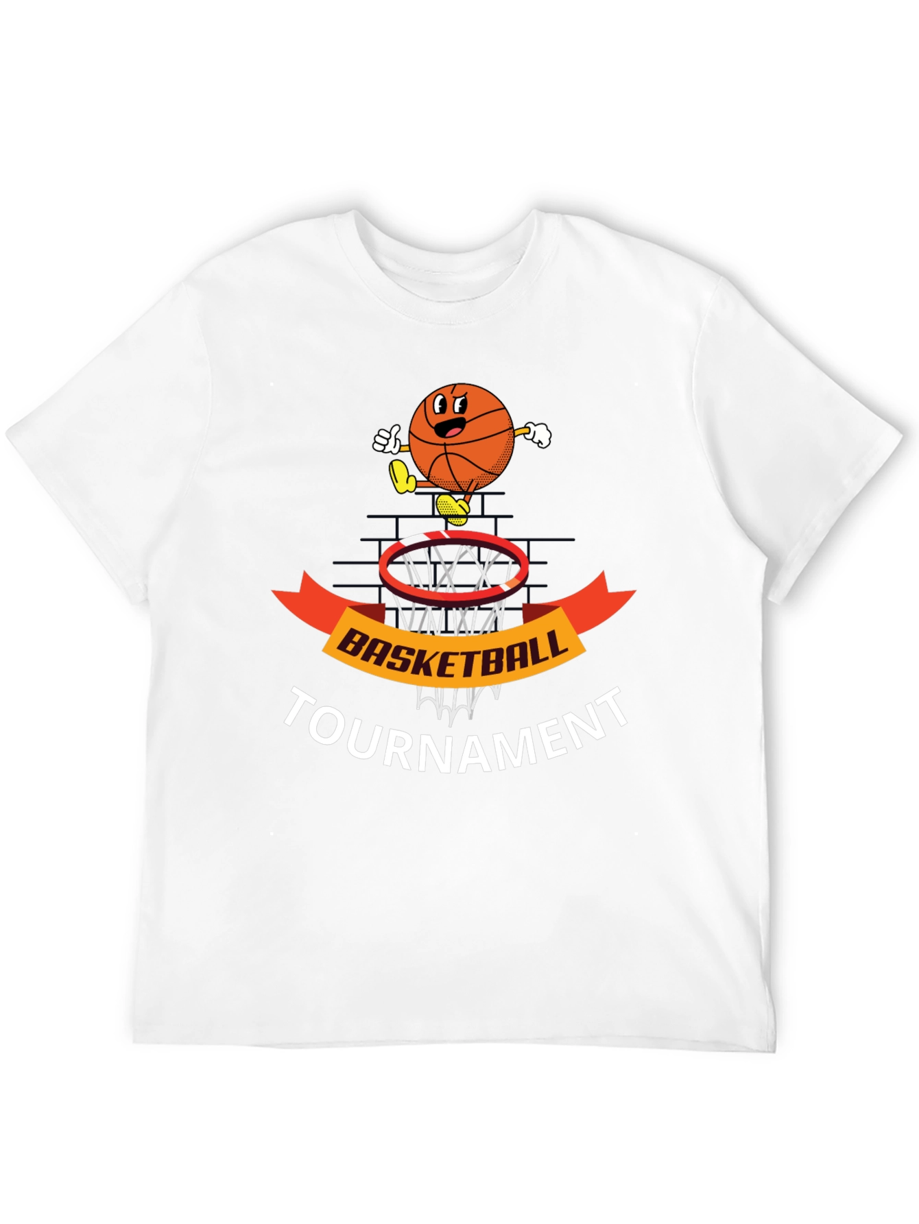 Basketball Tournament Black T-Shirt Graphic Tee