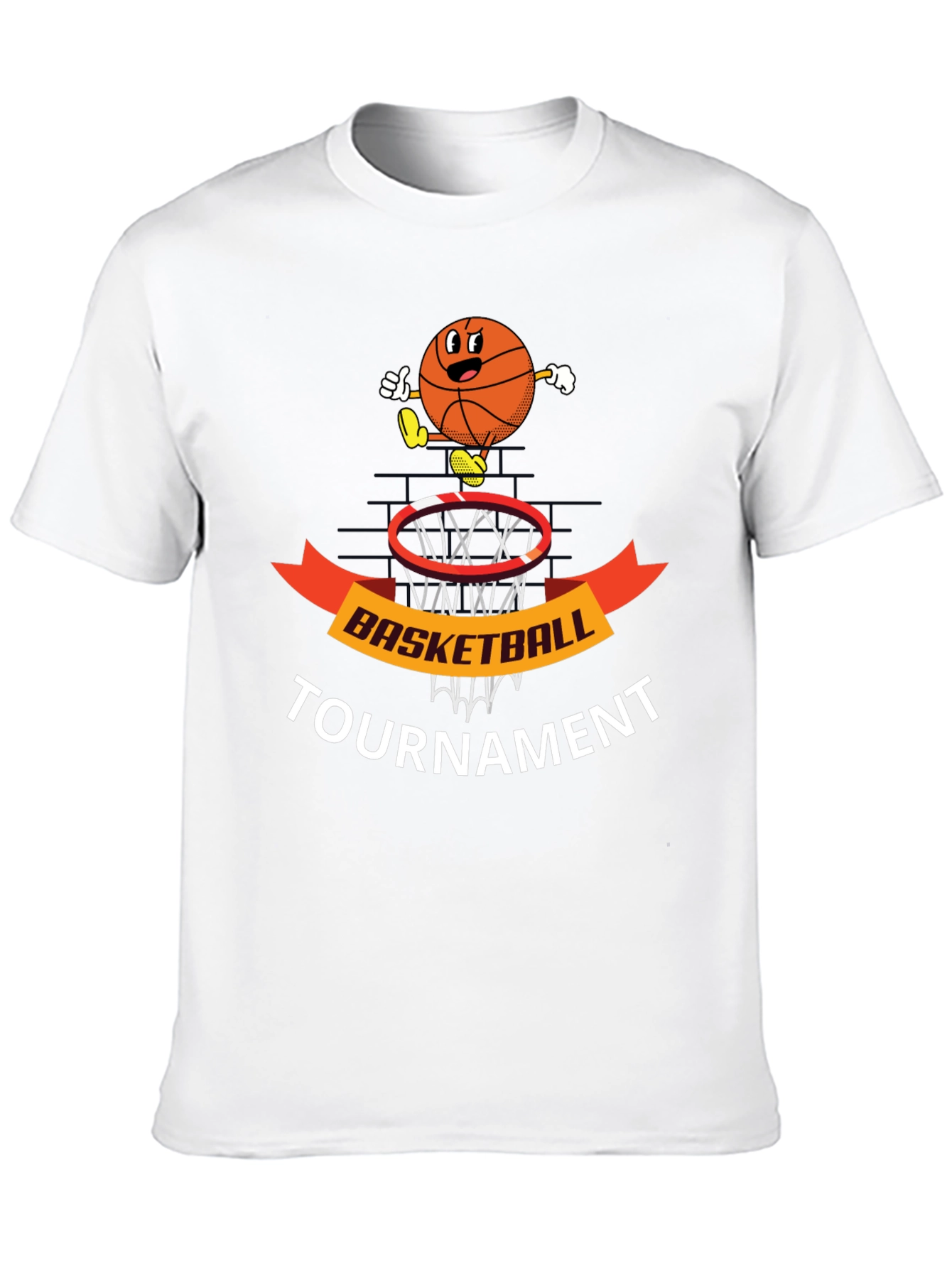 Basketball Tournament Black T-Shirt Graphic Tee