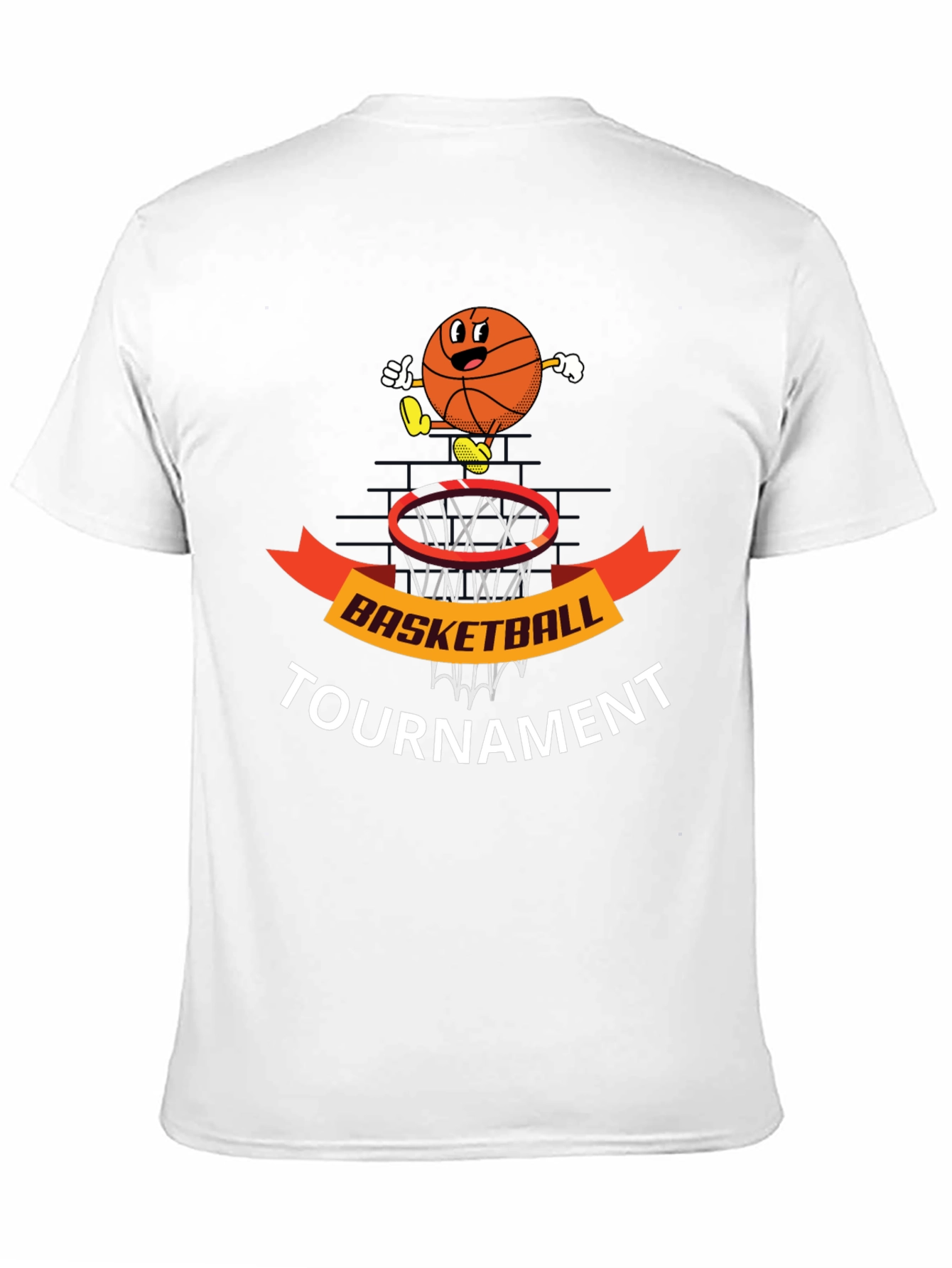 Basketball Tournament Black T-Shirt Graphic Tee