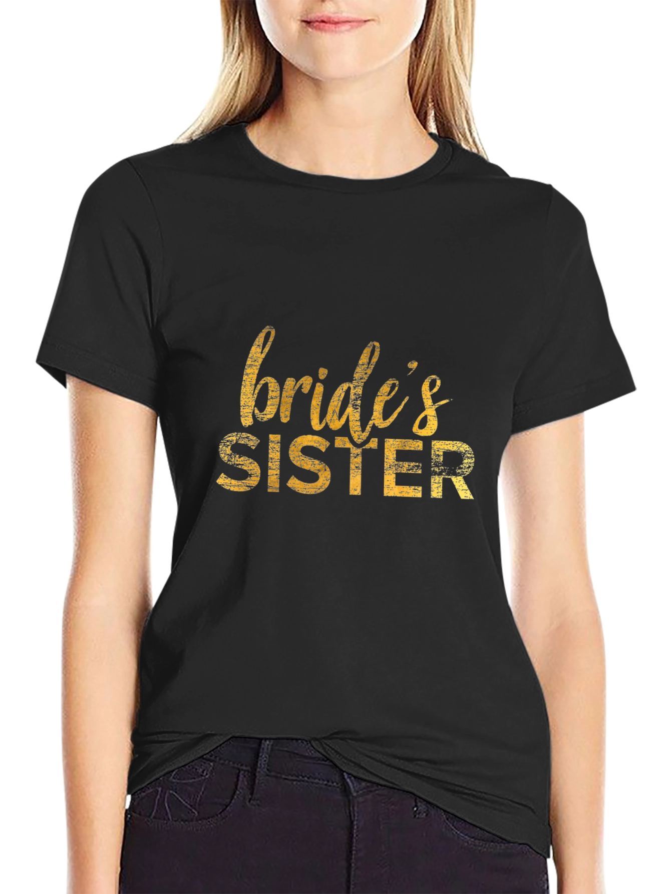Brides Sister T-Shirt - Wedding Party Apparel
