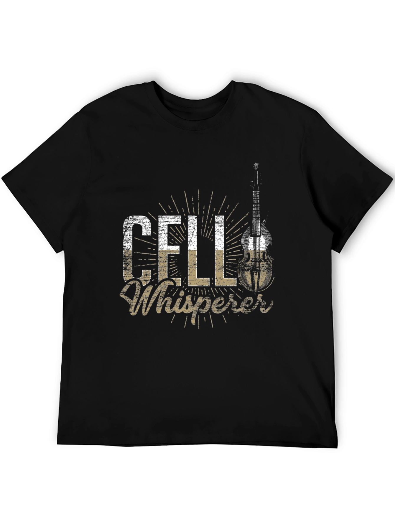 Cell Whisperer Black T-Shirt - Music Gift