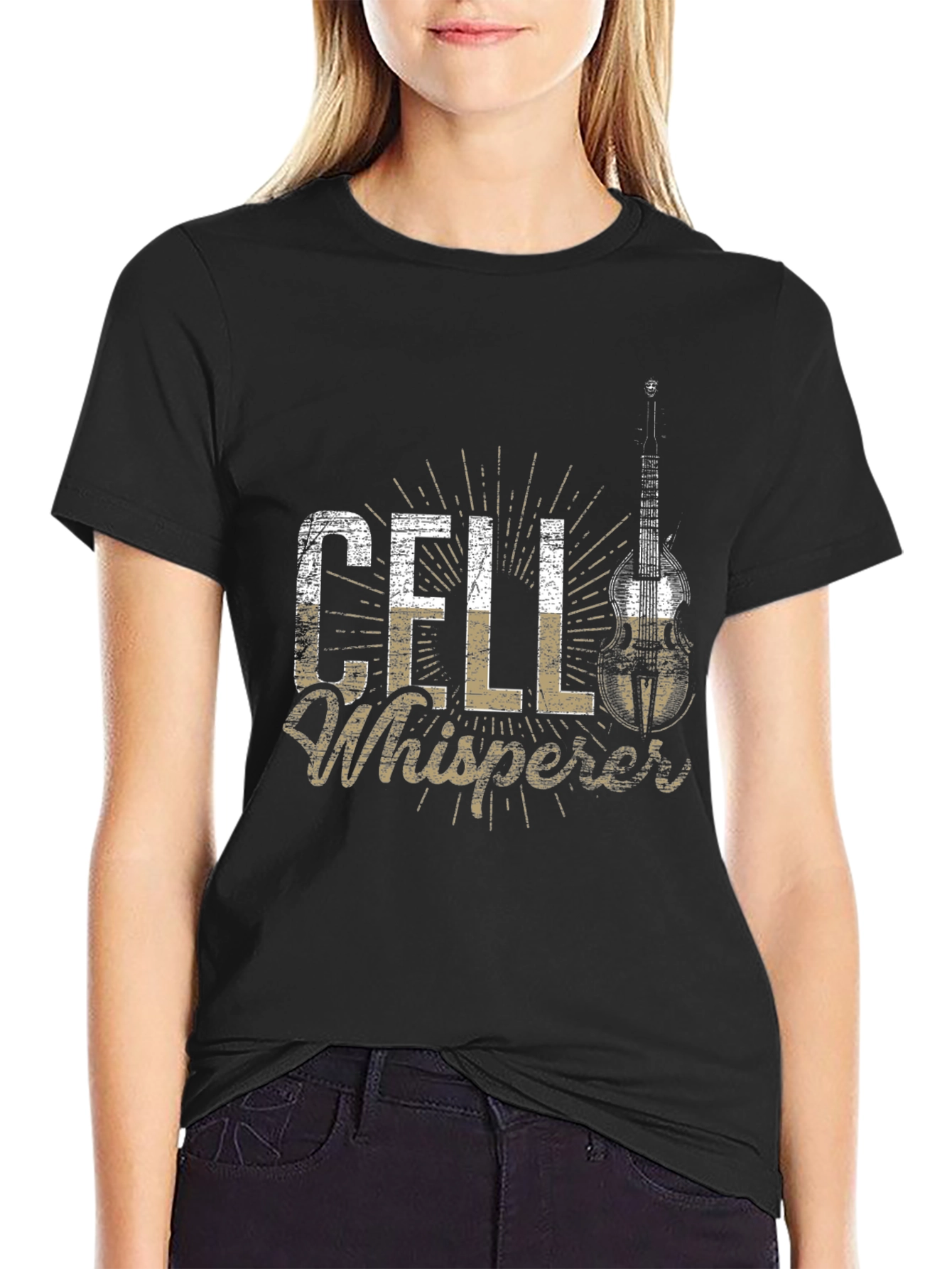 Cell Whisperer Black T-Shirt - Music Gift