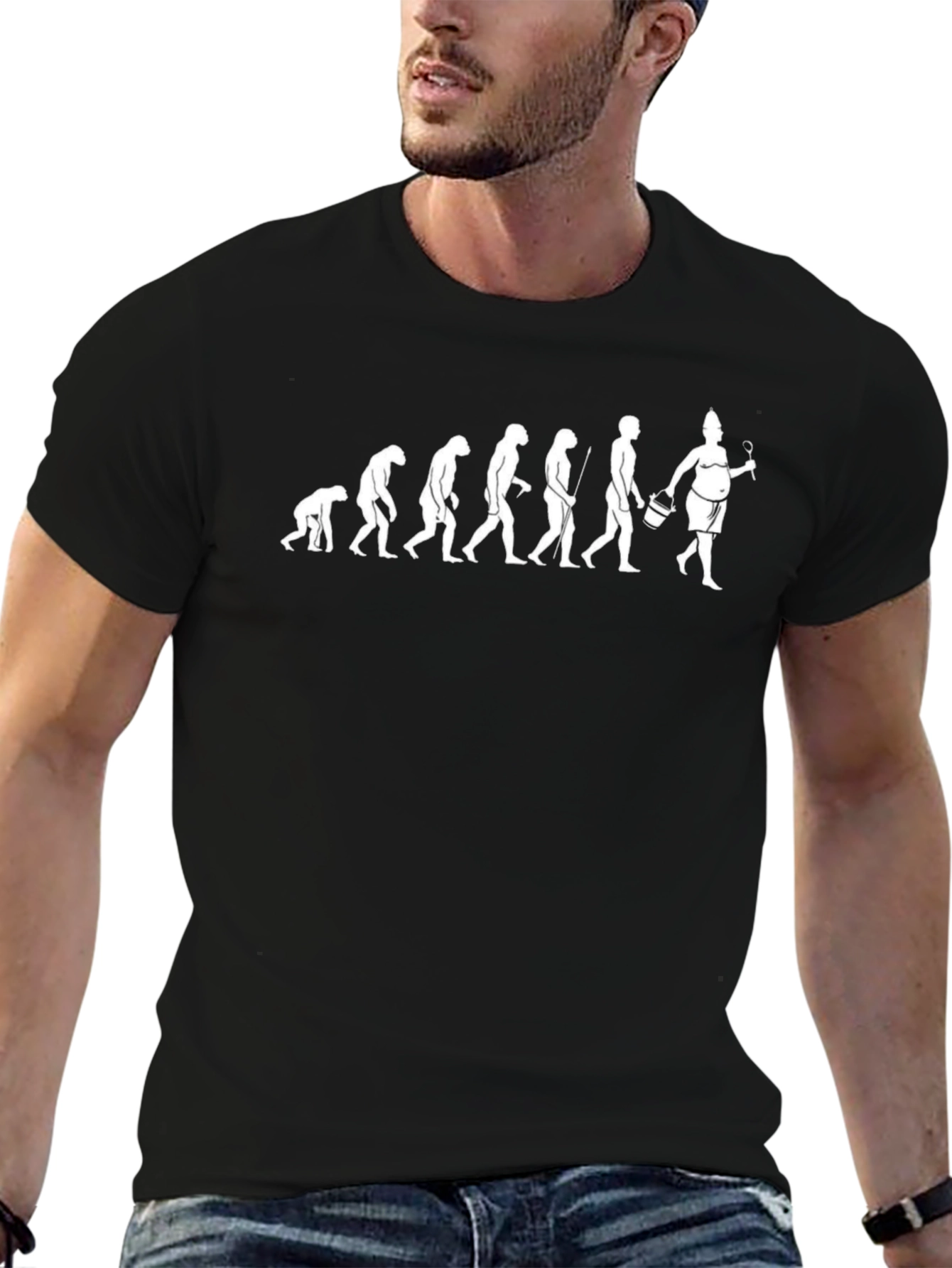 Evolution of the Tailgater Black T-Shirt