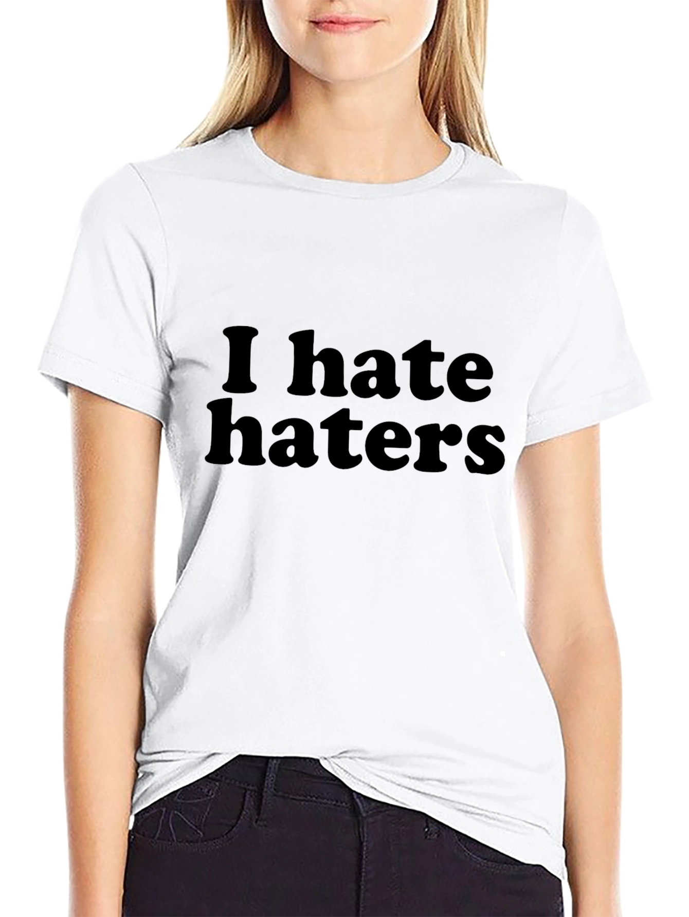 I Hate Haters Black Graphic Tee