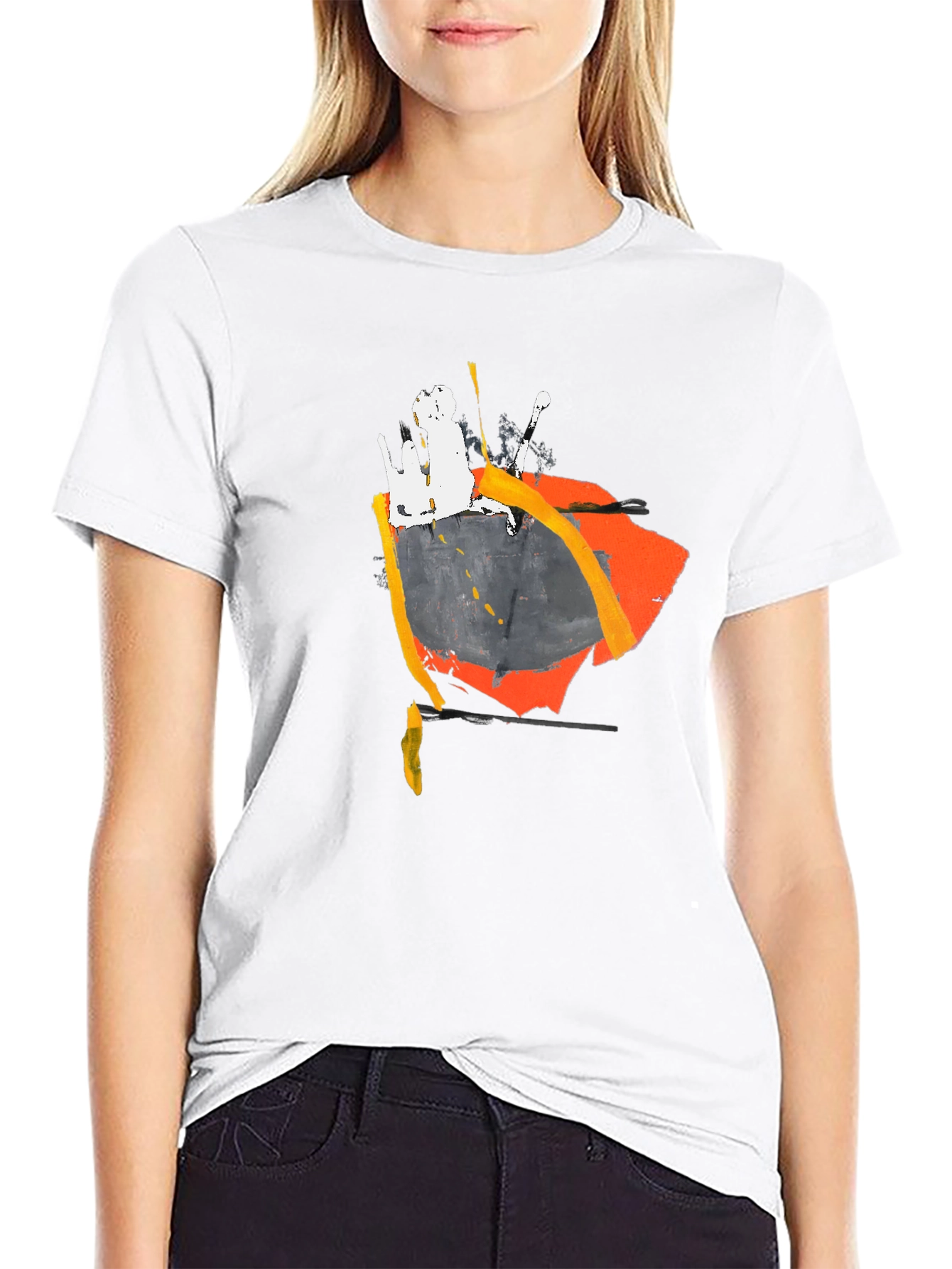 Abstract Art Black T-Shirt