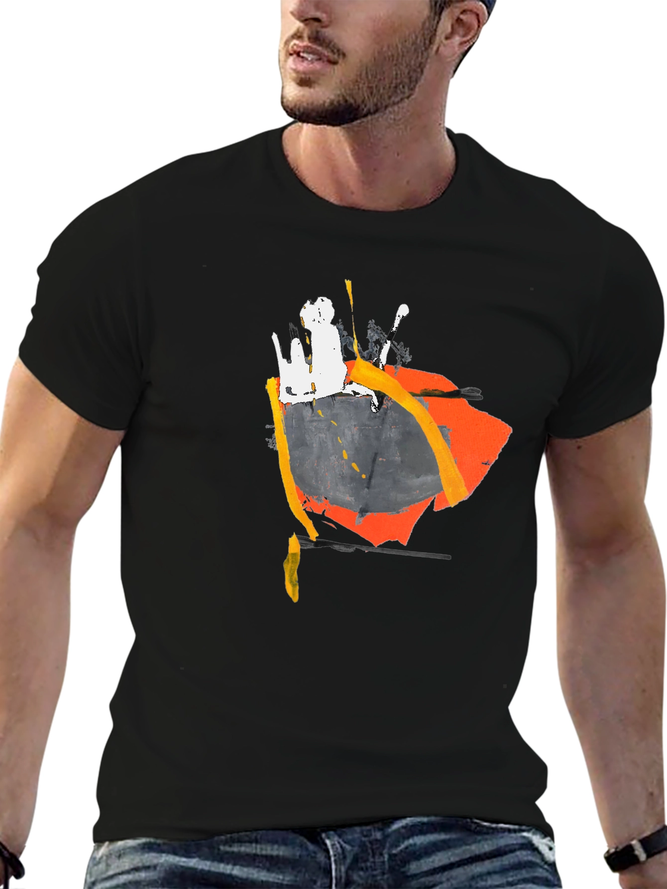 Abstract Art Black T-Shirt