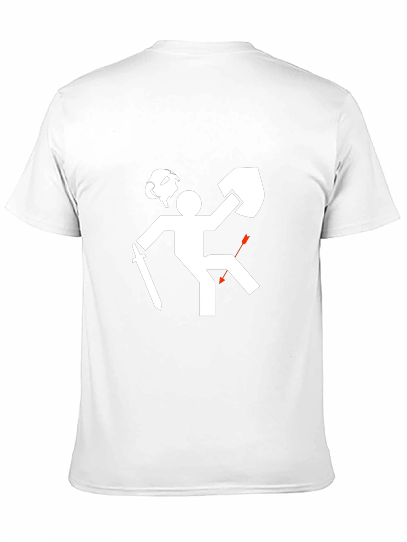 Humorous Stick Figure T-Shirt - Gaming Fail Tee