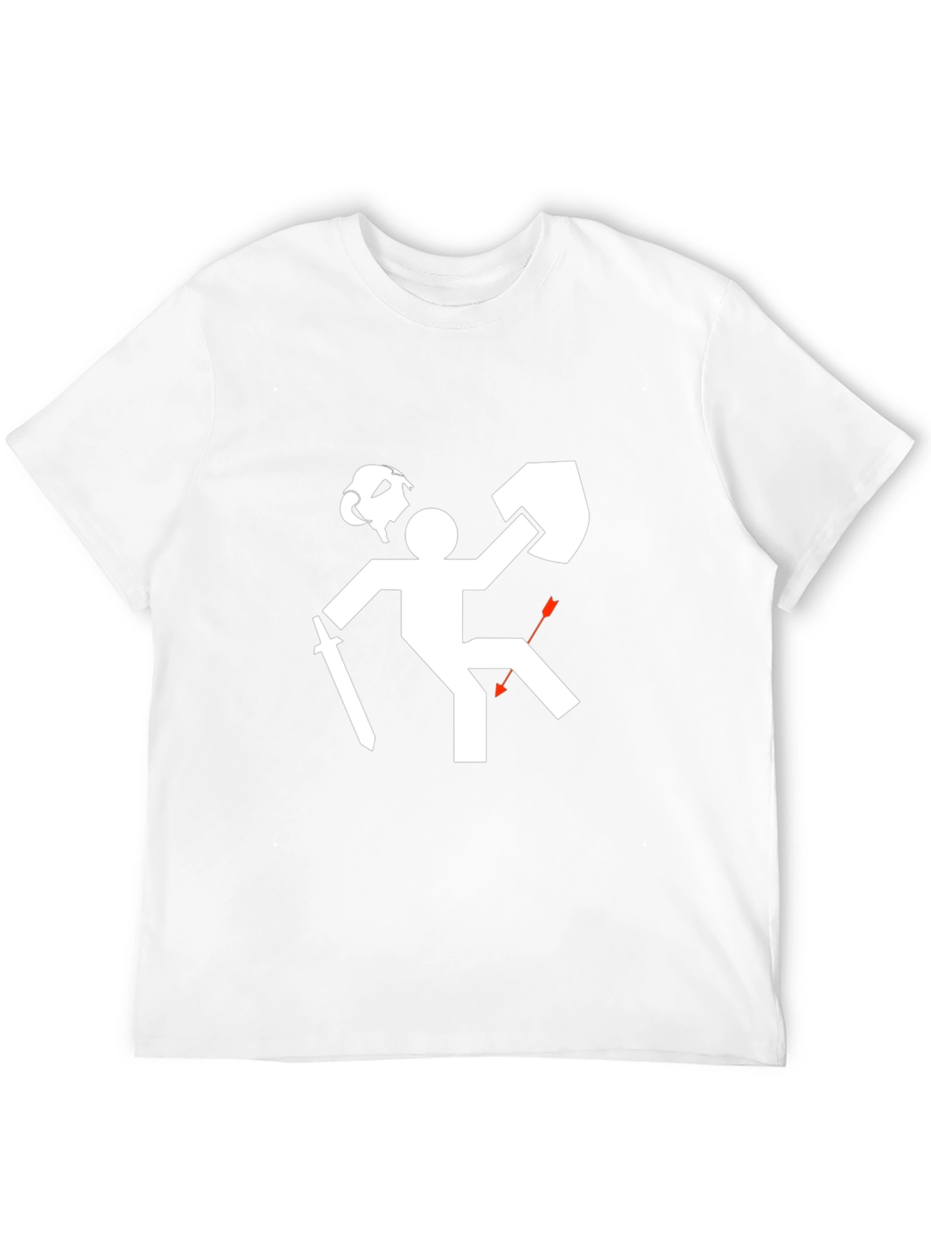 Humorous Stick Figure T-Shirt - Gaming Fail Tee