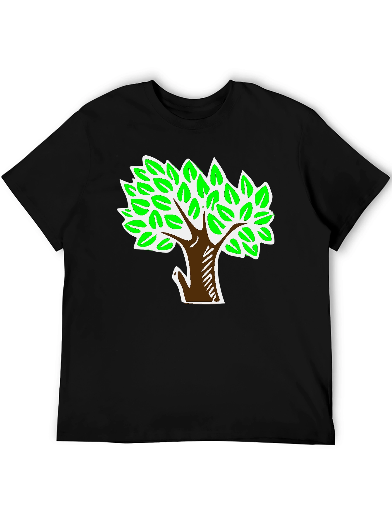 Tree Graphic Black T-Shirt