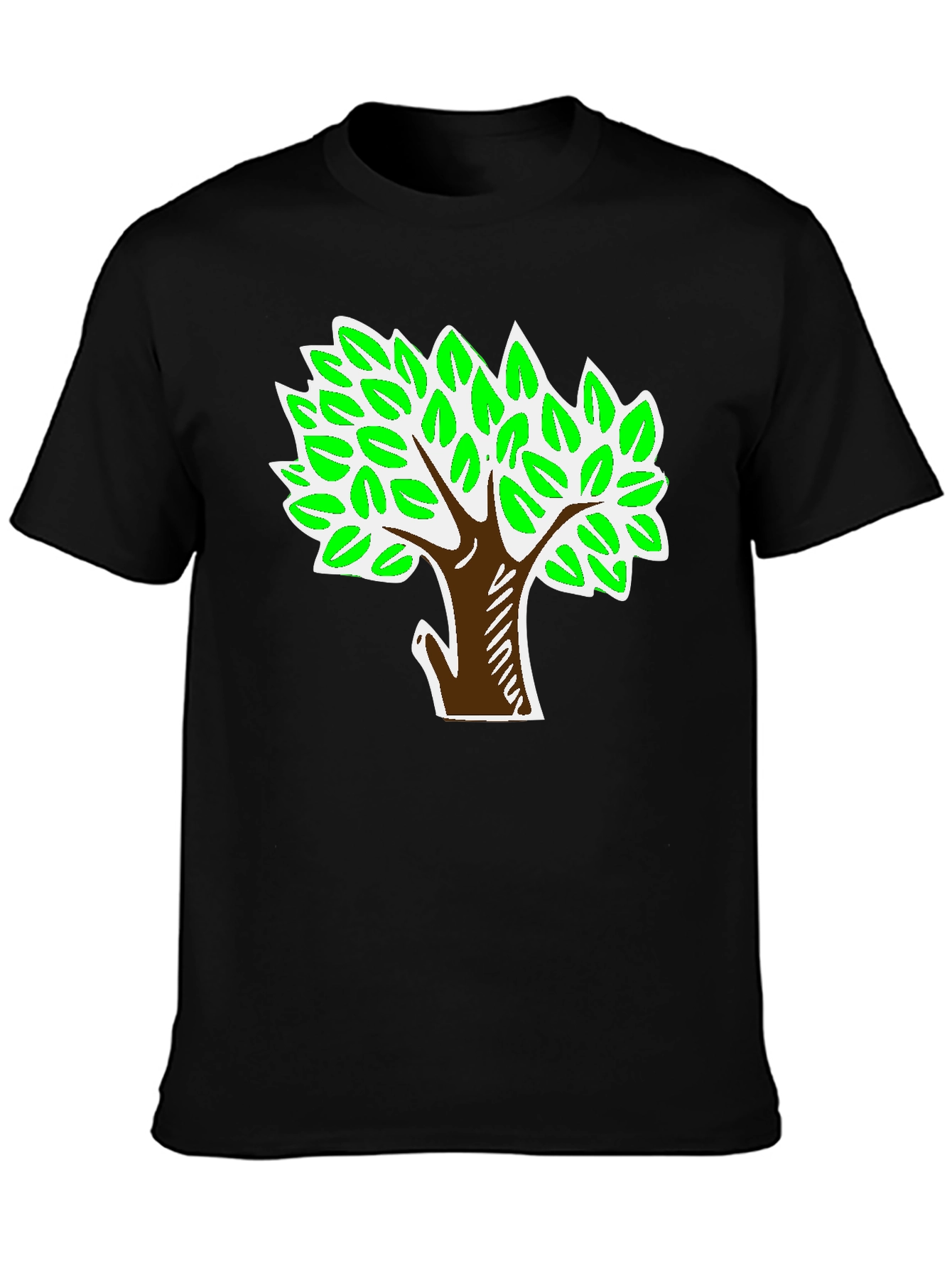 Tree Graphic Black T-Shirt