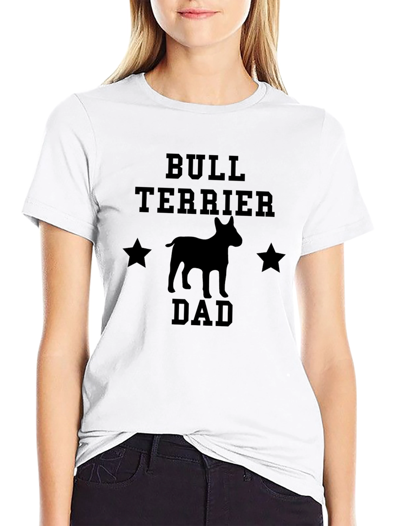 Bull Terrier Dad Graphic T-Shirt