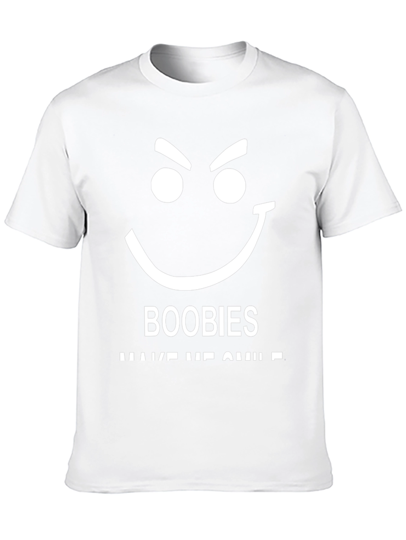 Funny Boobies Make Me Smile Black T-Shirt