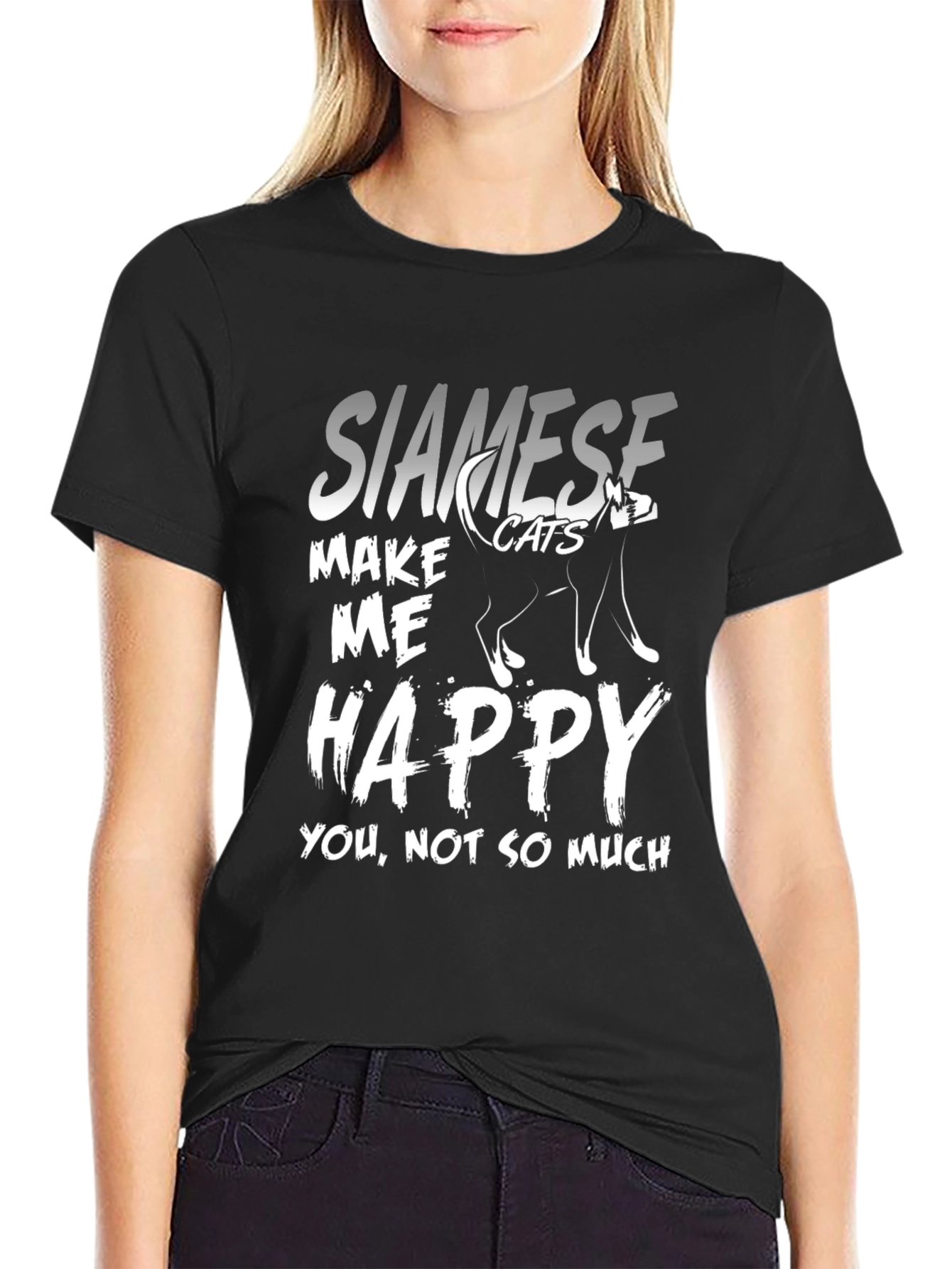 Siamese Cats Make Me Happy T-Shirt