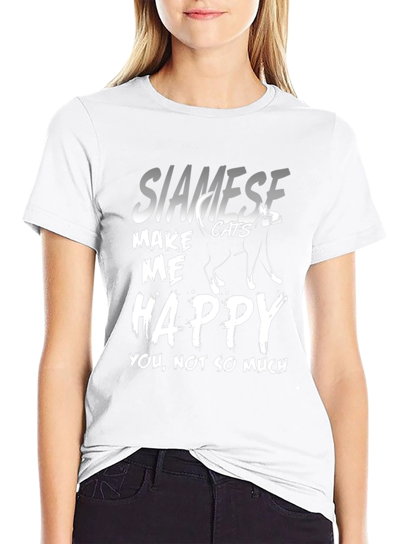 Siamese Cats Make Me Happy T-Shirt