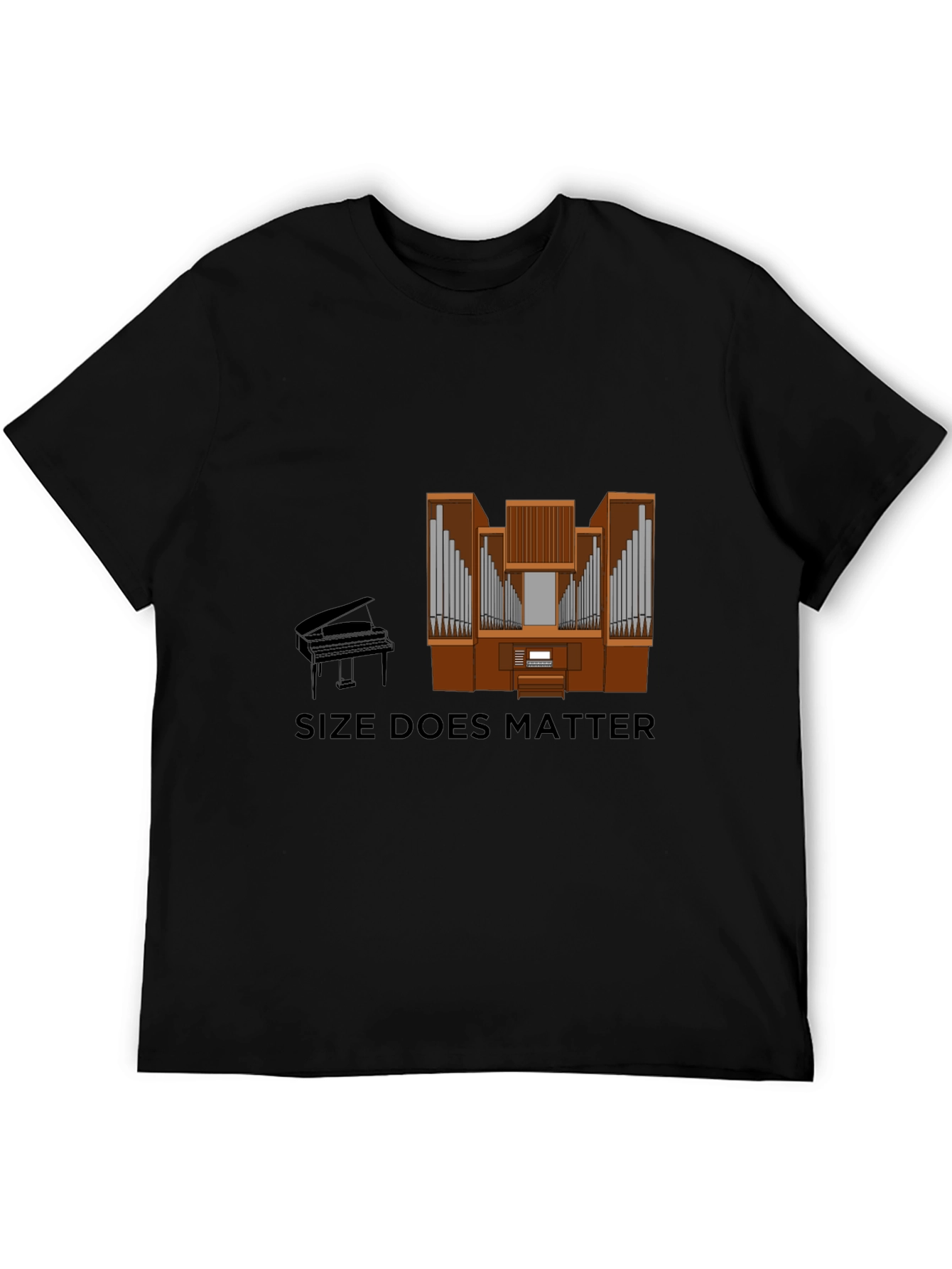 Size Does Matter Piano Organ T-Shirt