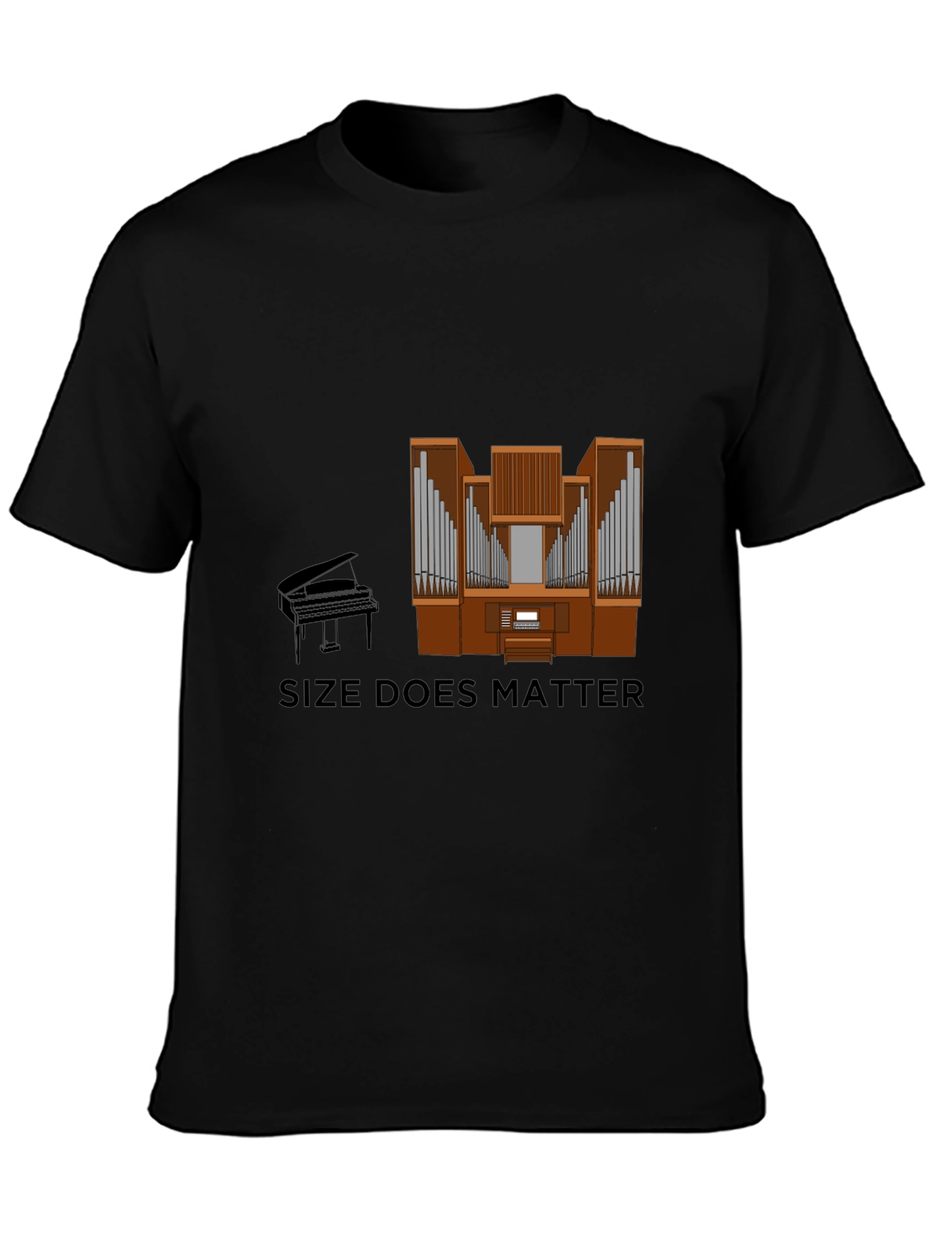 Size Does Matter Piano Organ T-Shirt