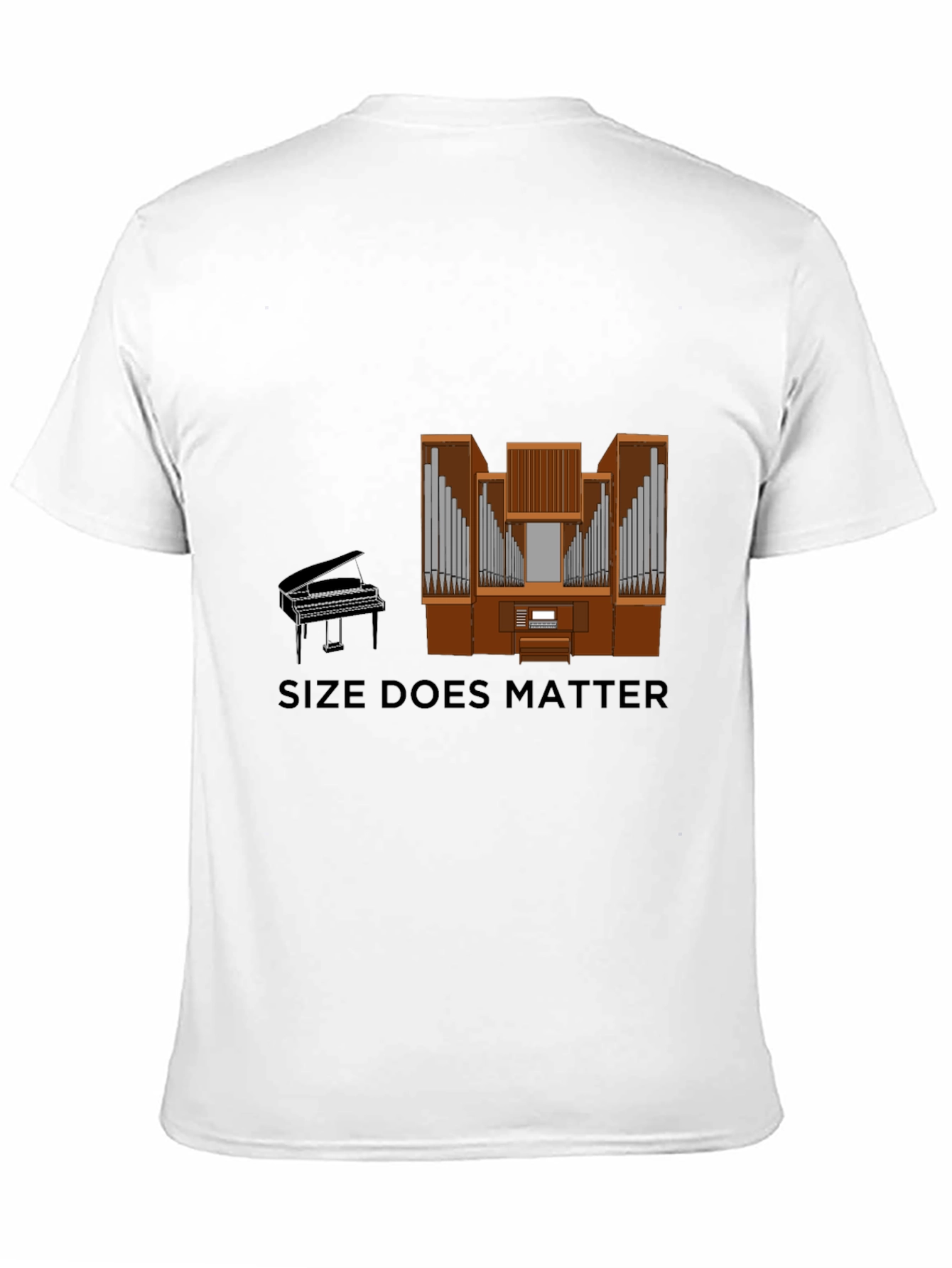 Size Does Matter Piano Organ T-Shirt