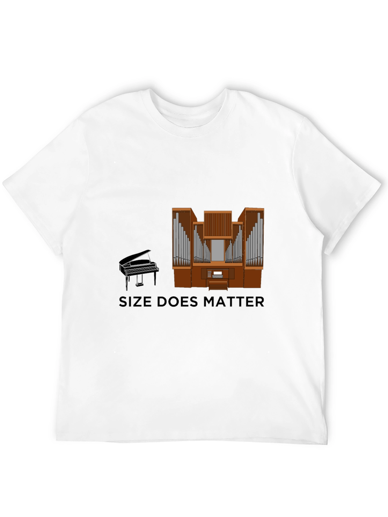 Size Does Matter Piano Organ T-Shirt