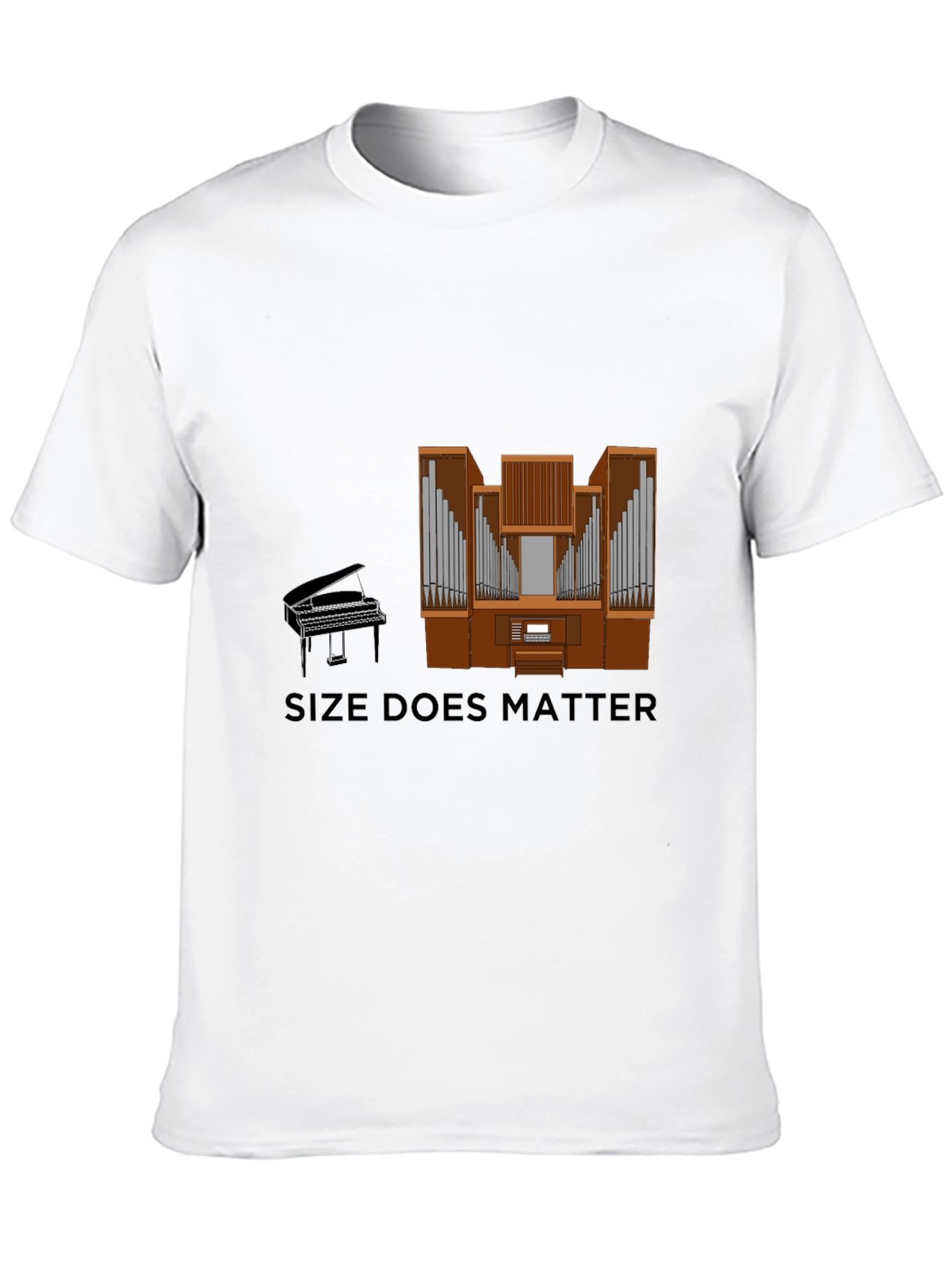 Size Does Matter Piano Organ T-Shirt