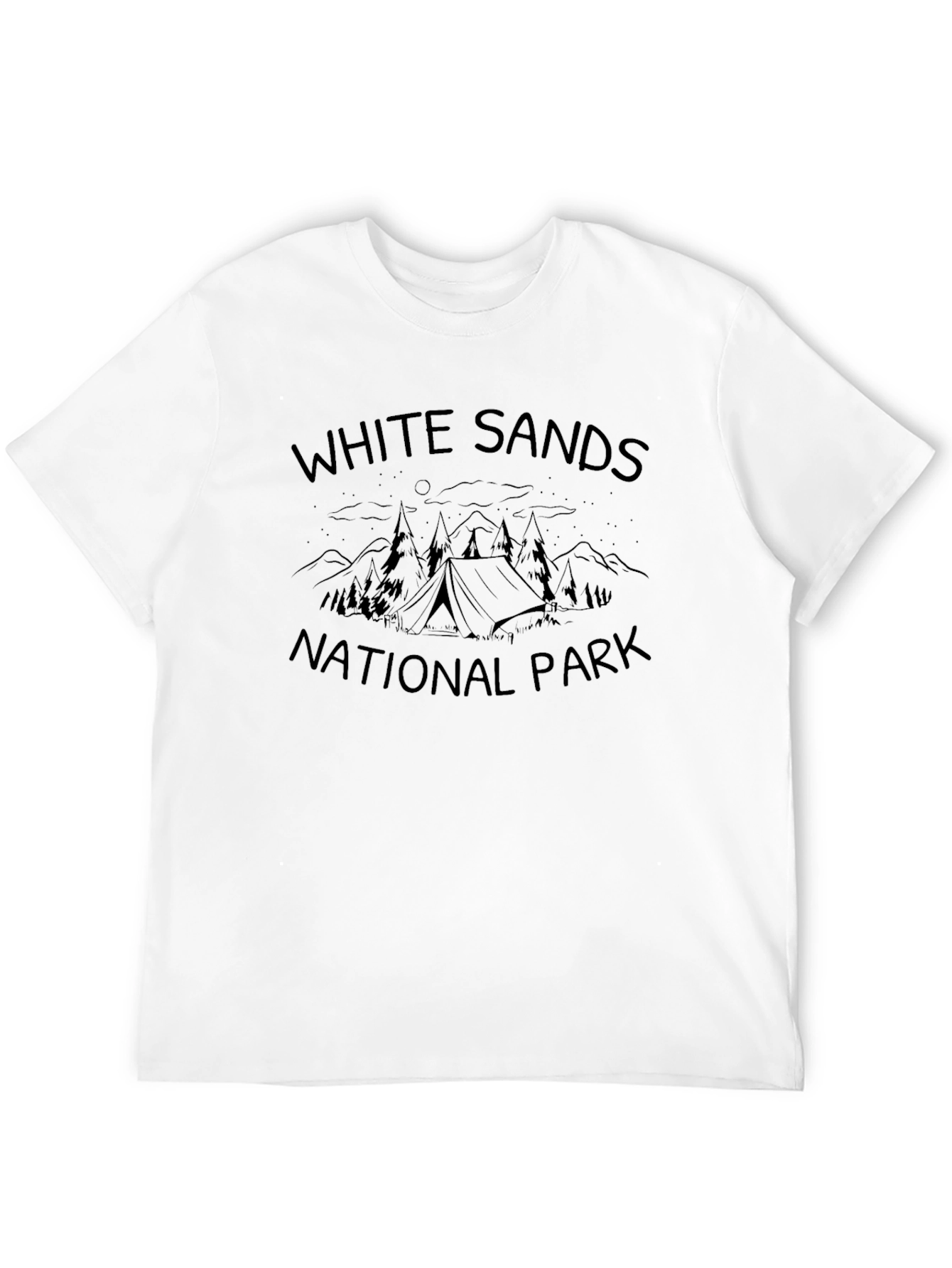 White Sands National Park Black T-Shirt