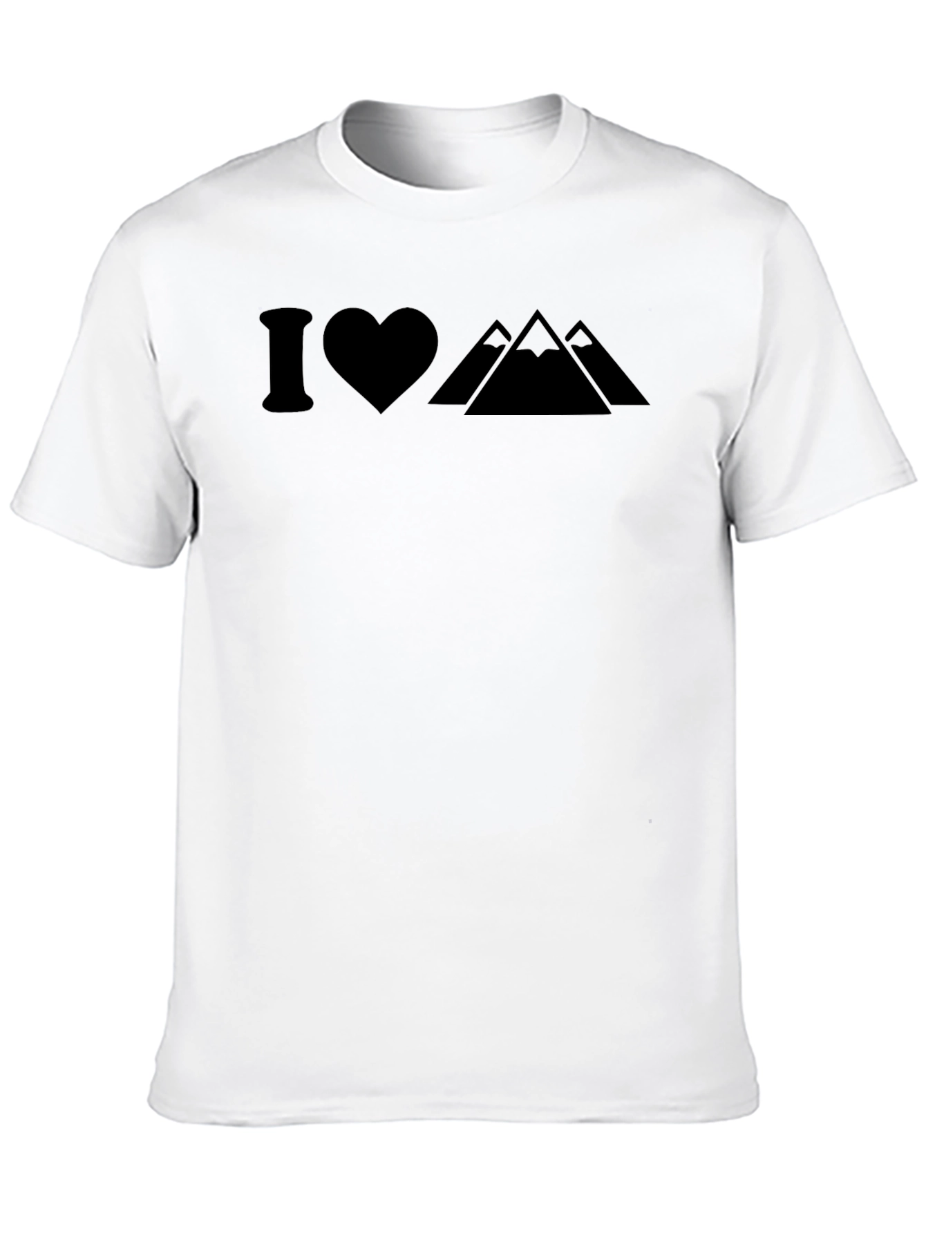I Heart Mountains Graphic Tee - Black