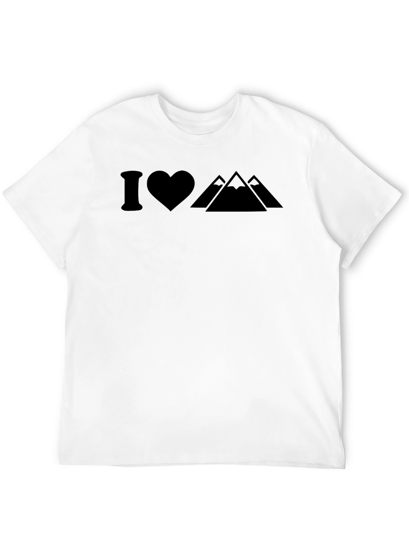 I Heart Mountains Graphic Tee - Black