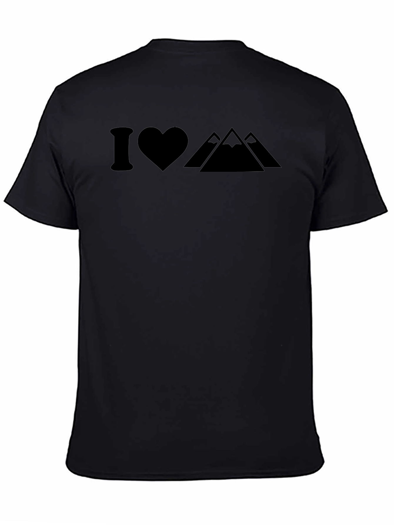 I Heart Mountains Graphic Tee - Black
