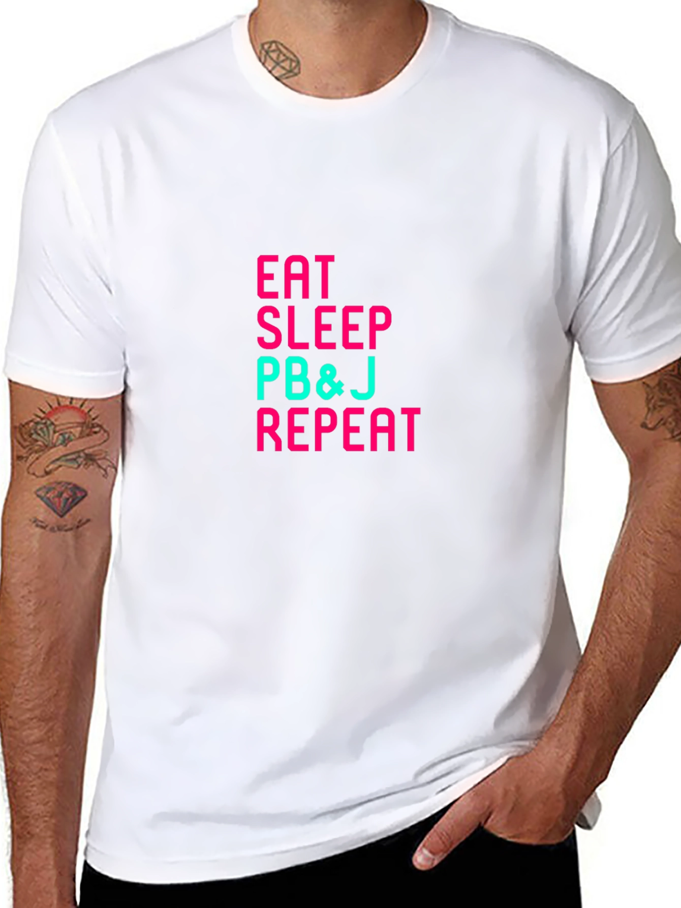 Eat Sleep PB&J Repeat Graphic Tee