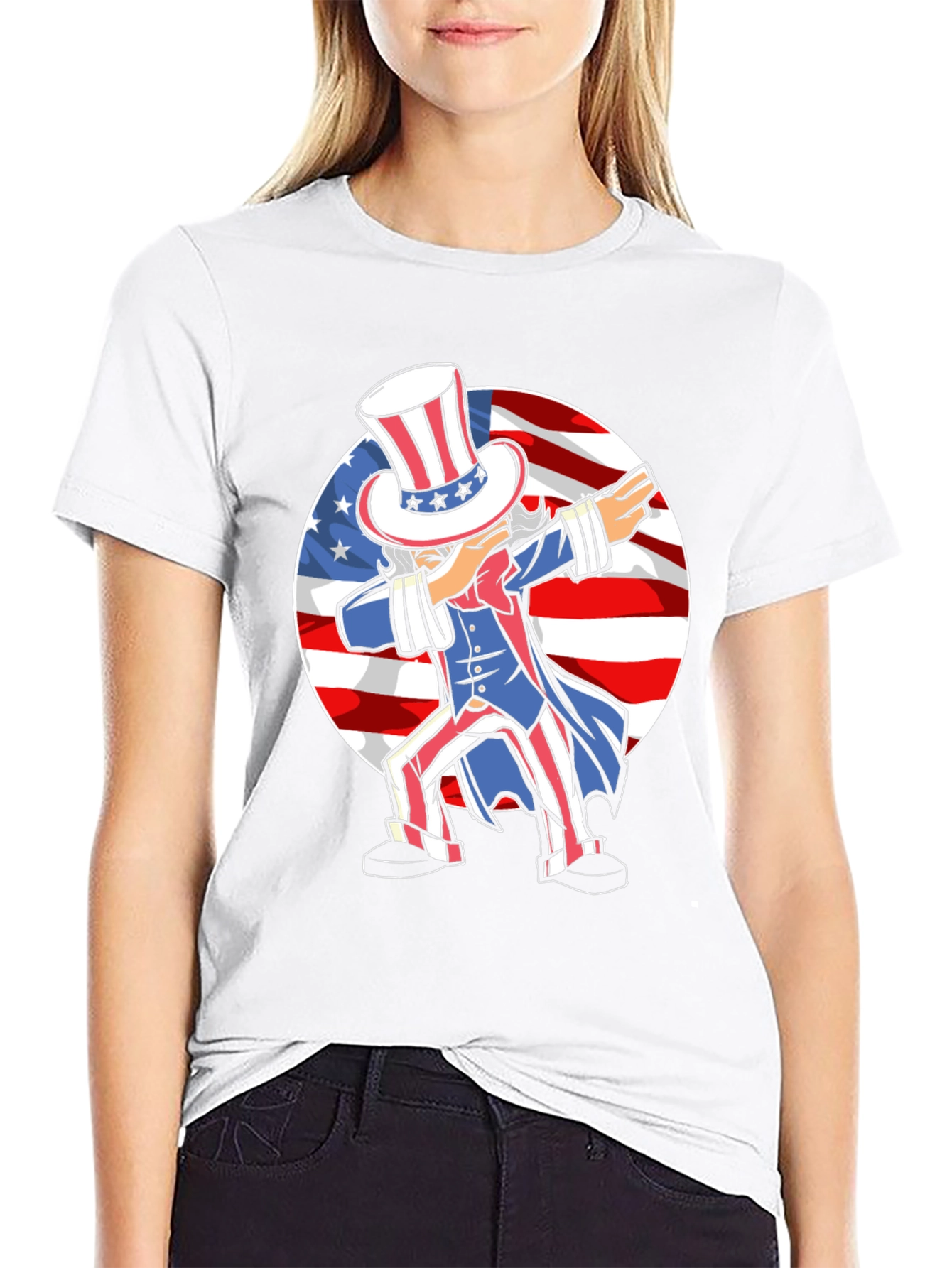 Patriotic Uncle Sam Dabbing T-Shirt