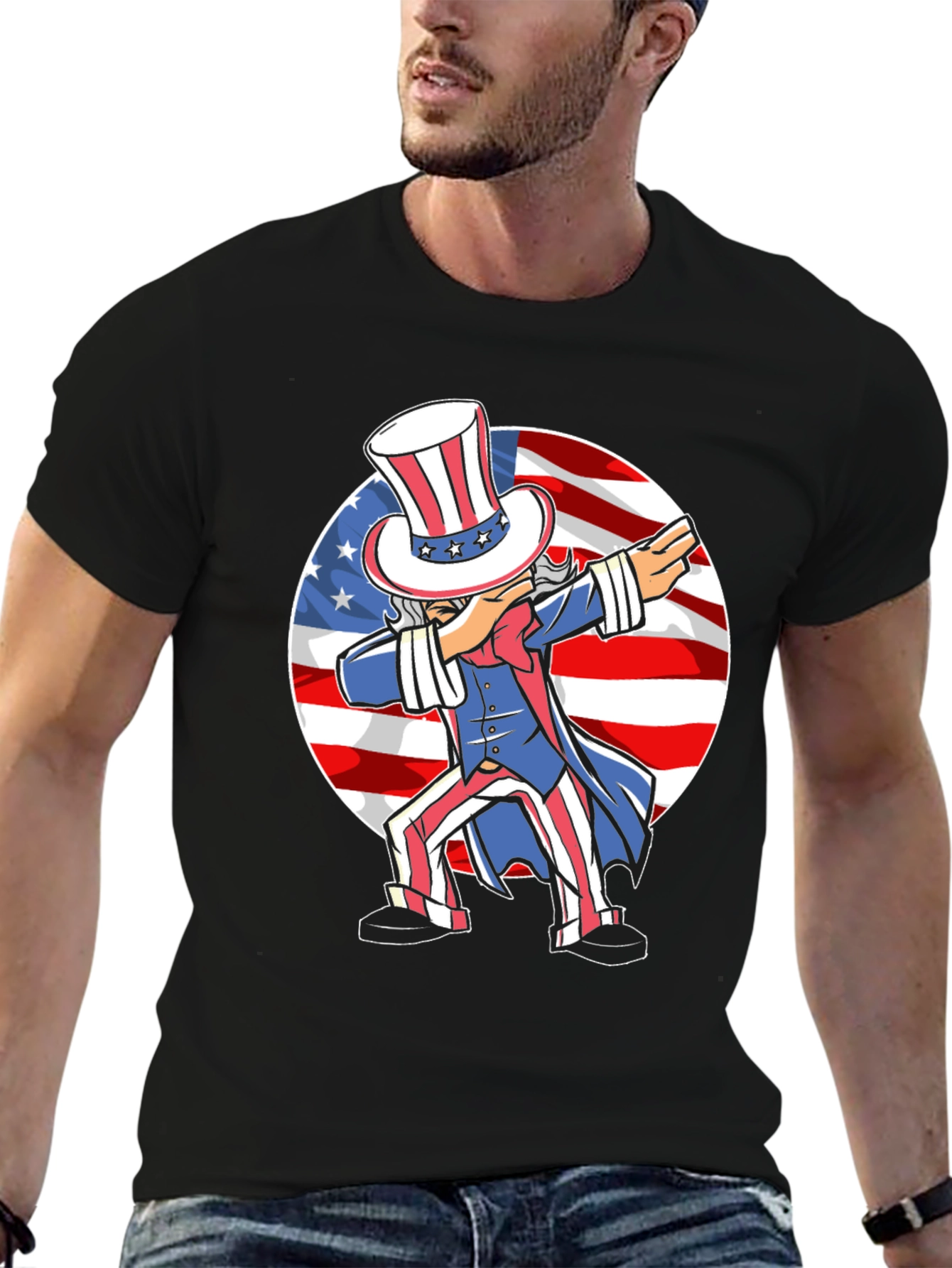 Patriotic Uncle Sam Dabbing T-Shirt