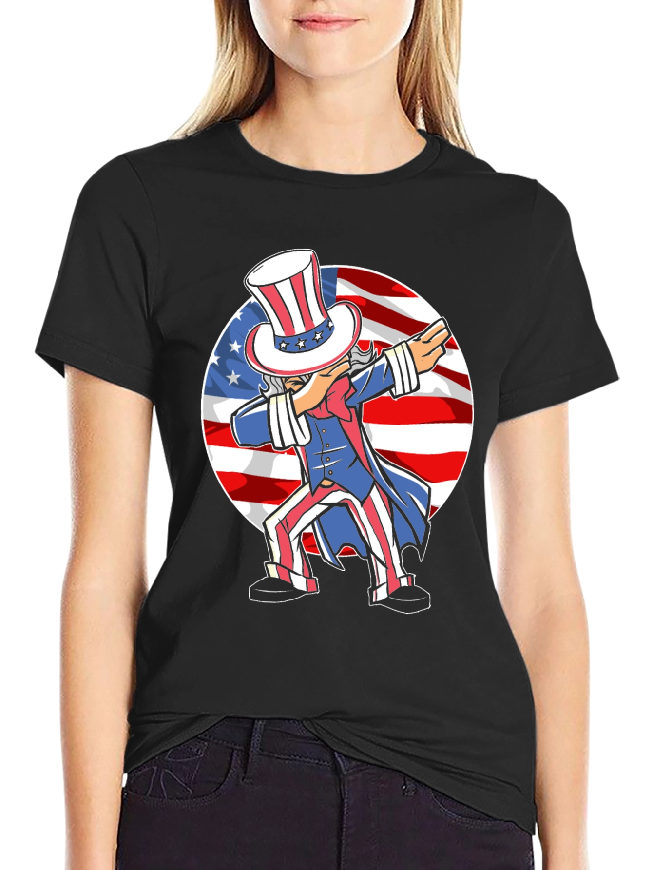 Patriotic Uncle Sam Dabbing T-Shirt