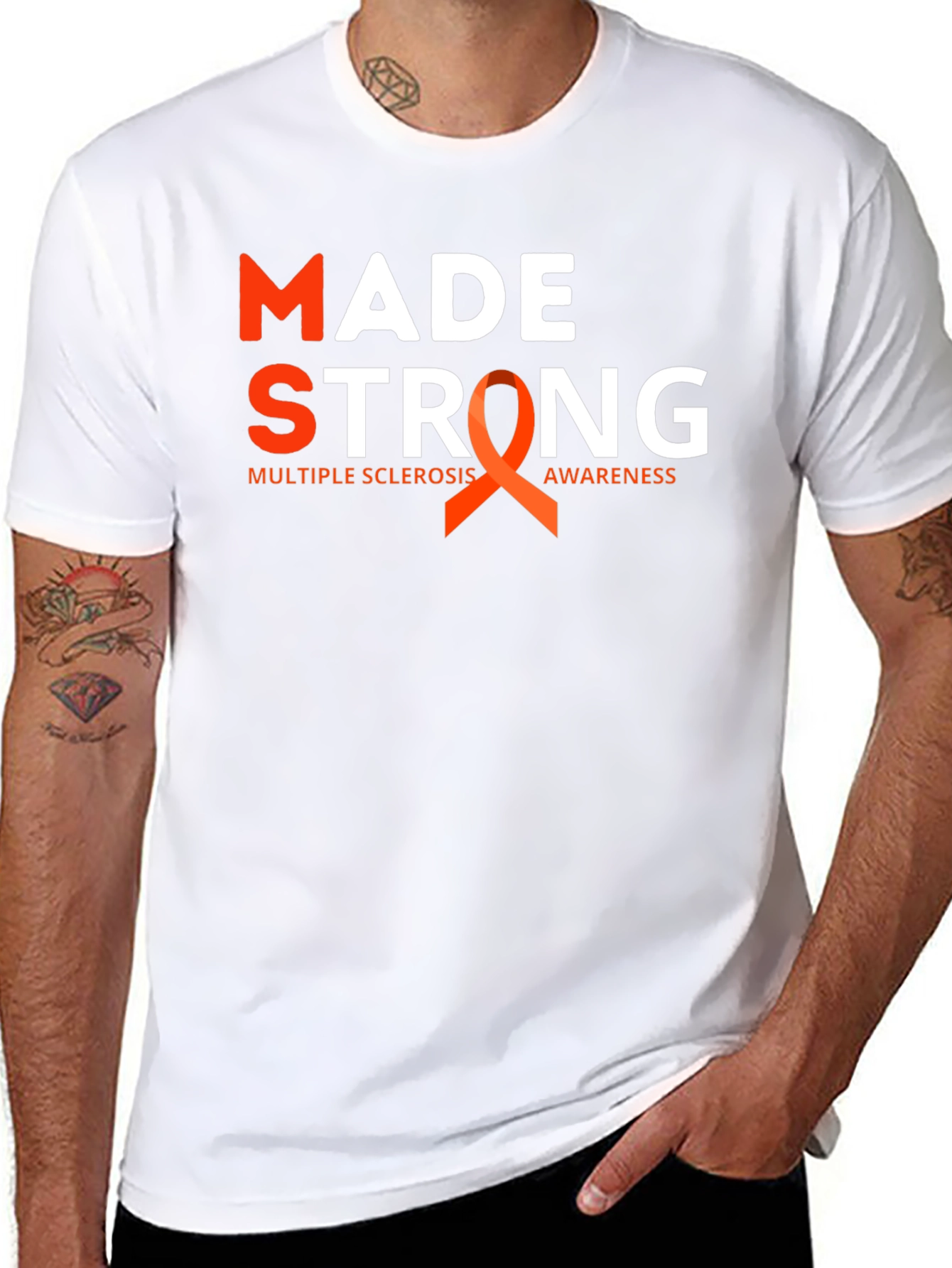 Multiple Sclerosis Awareness T-Shirt - Made Strong