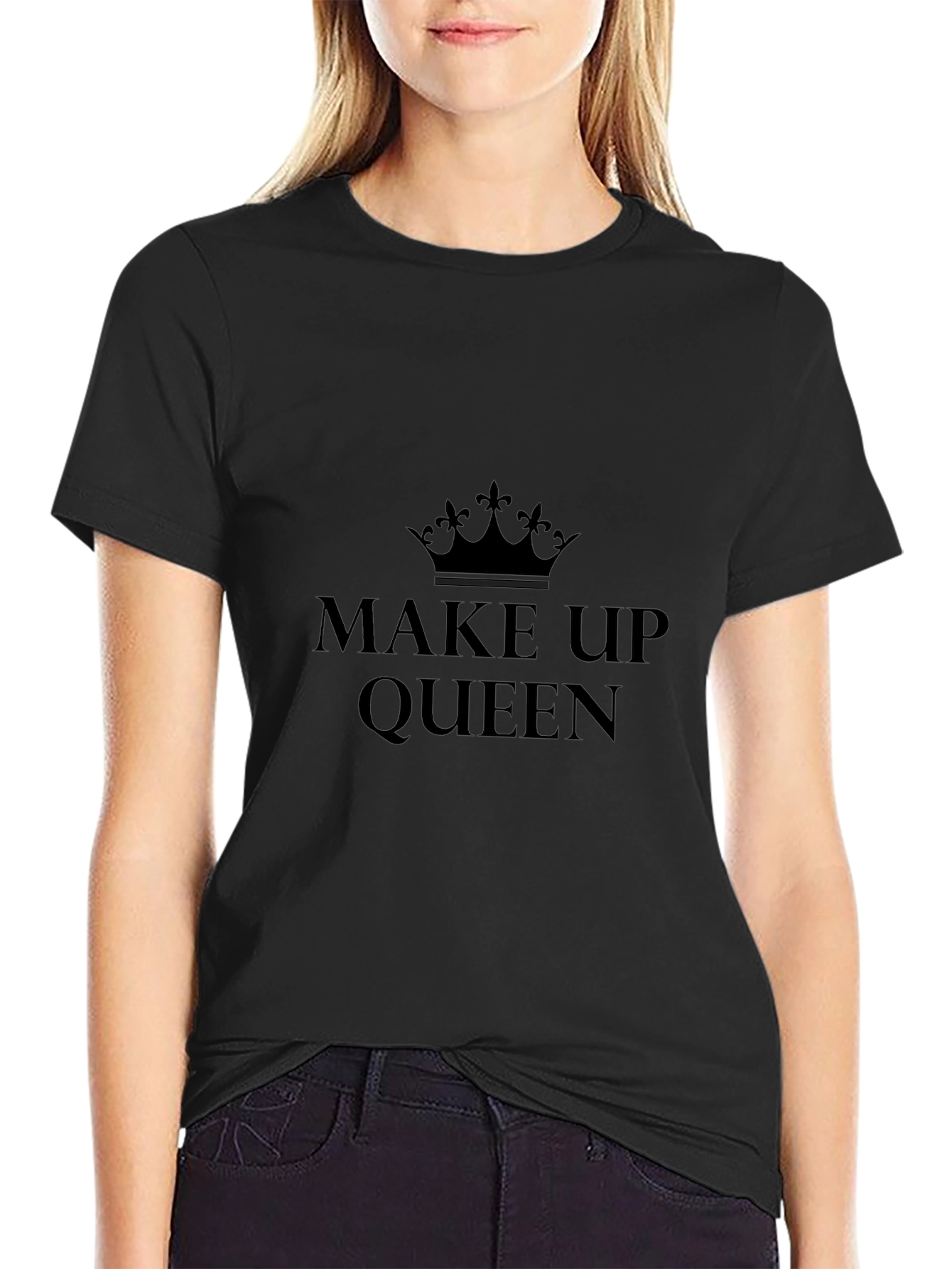 Make Up Queen Black T-Shirt
