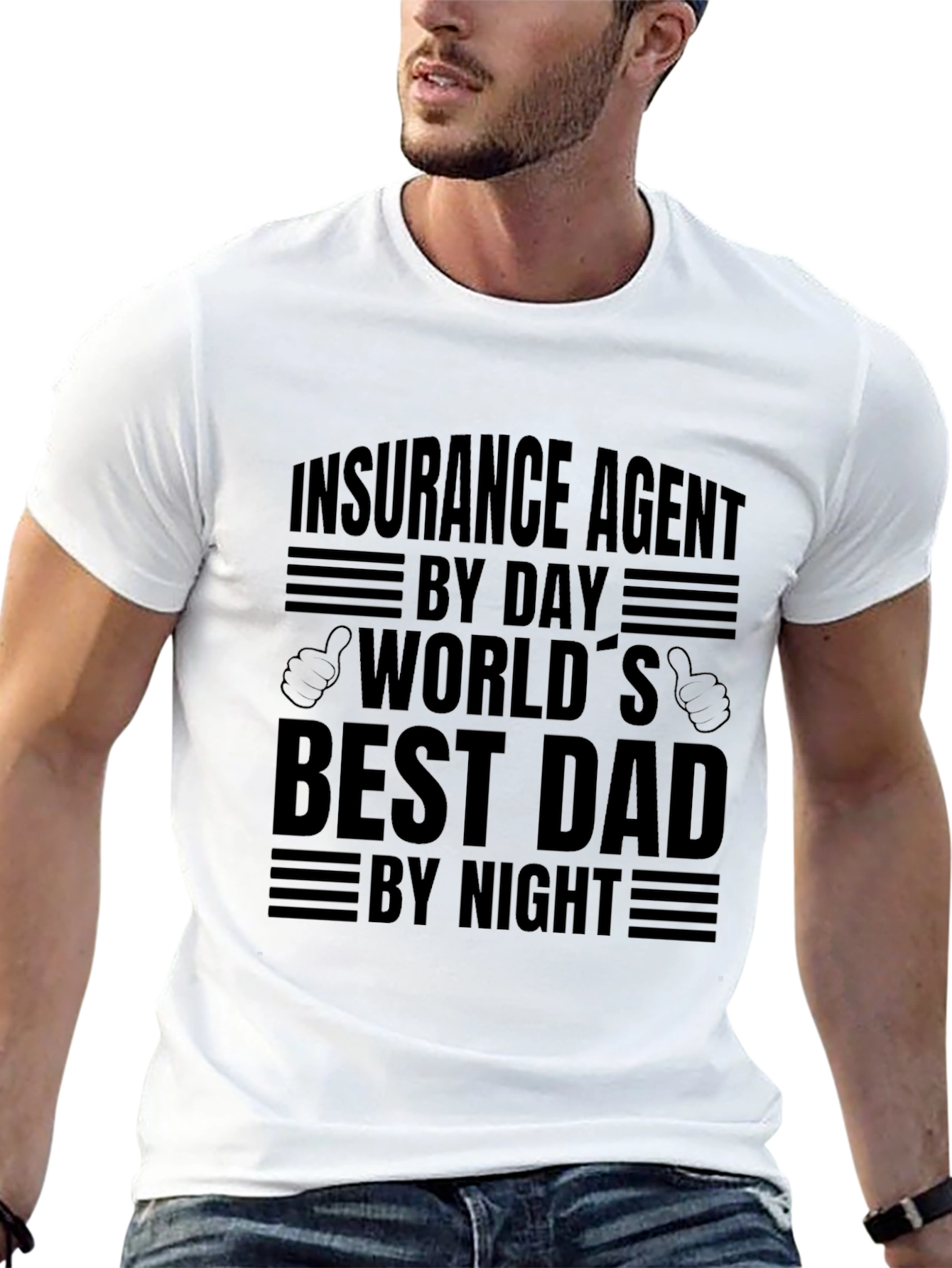 Insurance Agent Dad T-Shirt - Best Dad By Night!