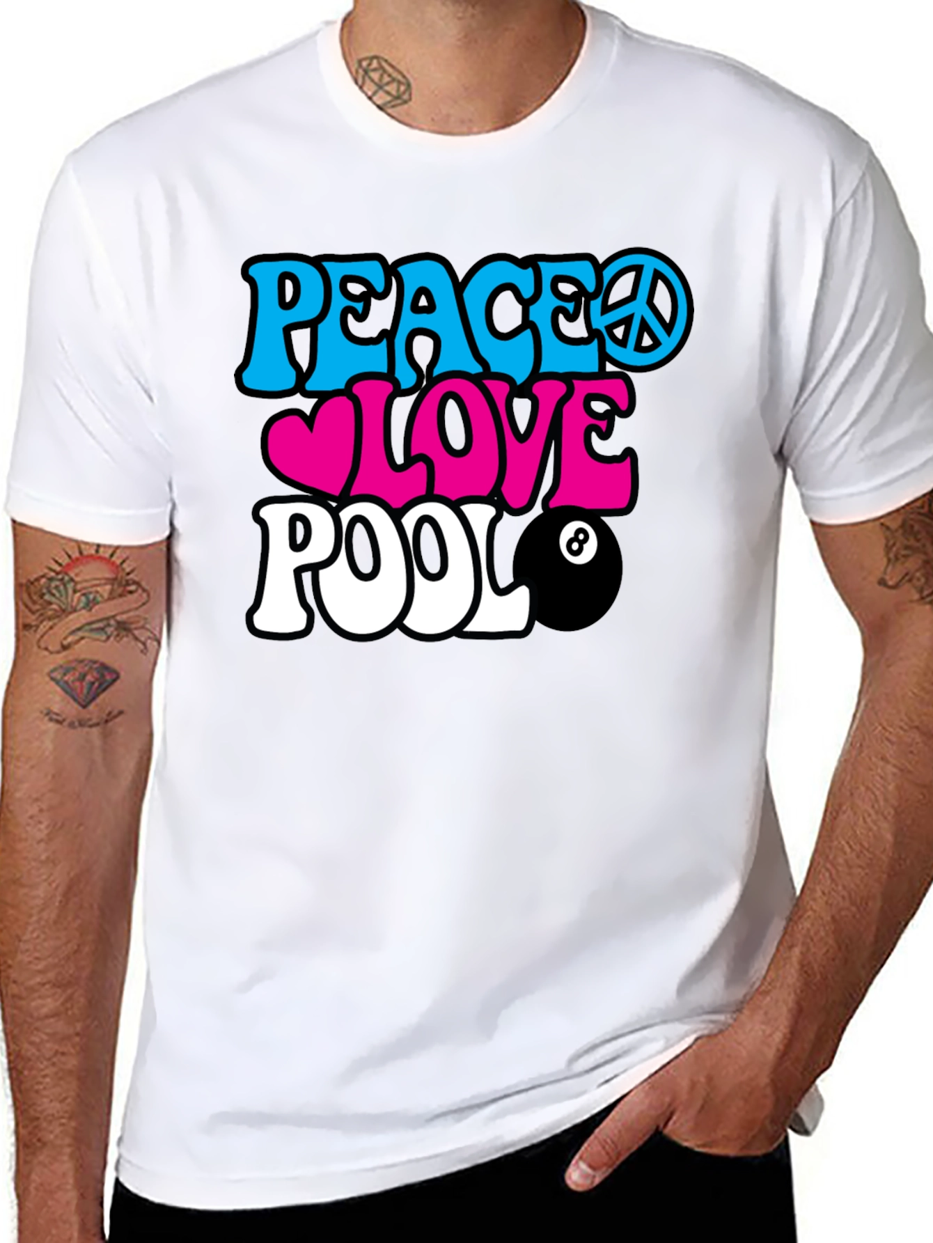 Peace Love Pool T-Shirt