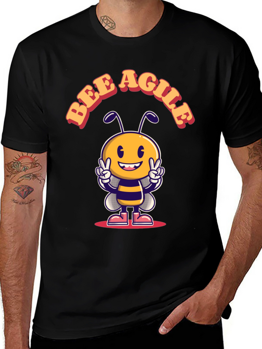 Bee Agile T-Shirt - Cute Cartoon Bee Design