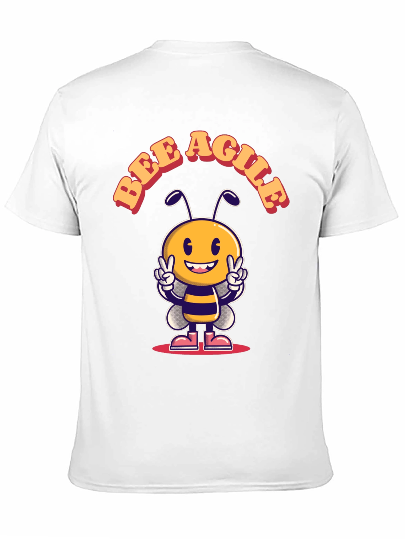 Bee Agile T-Shirt - Cute Cartoon Bee Design