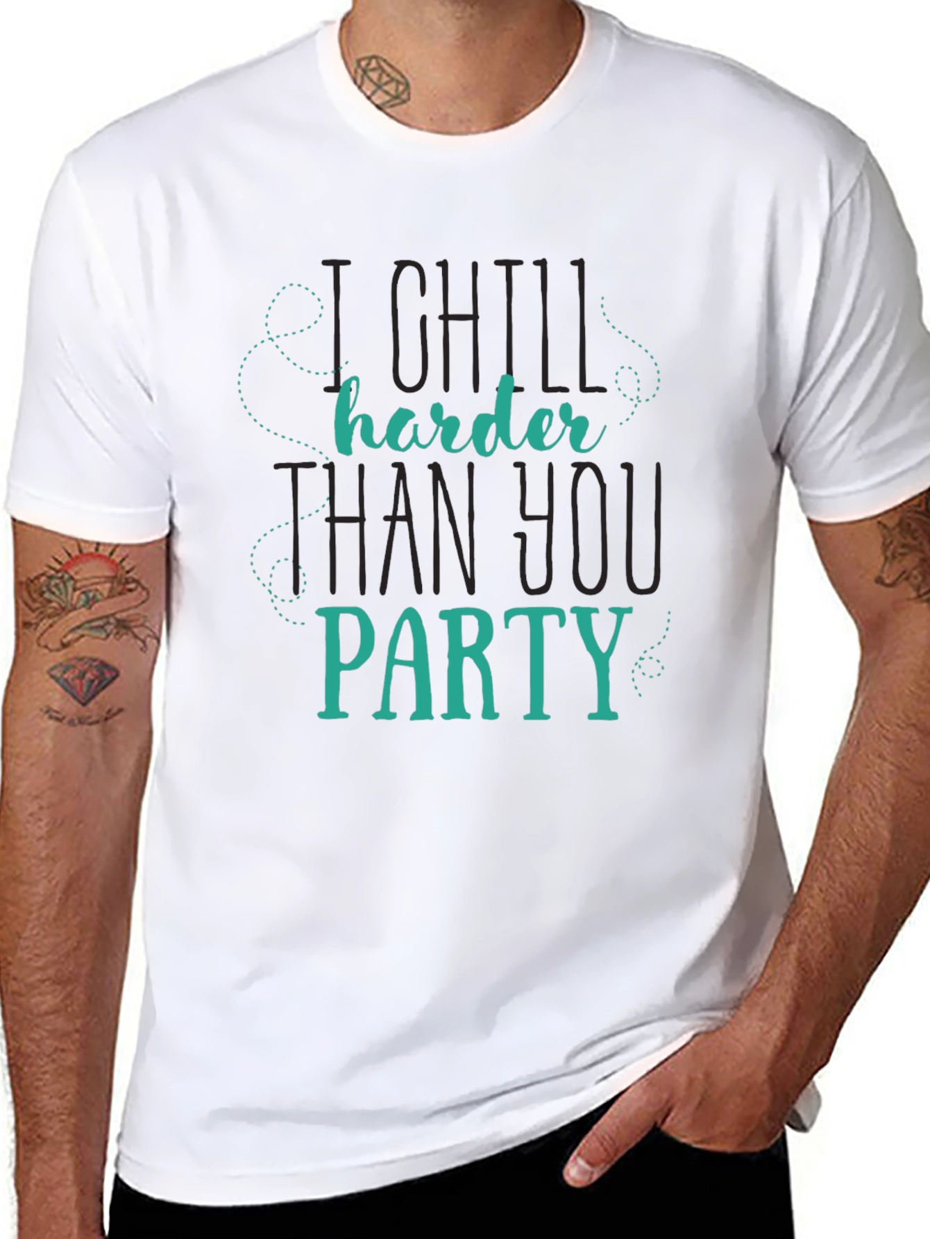 Chill Harder T-Shirt - Funny Slogan Tee