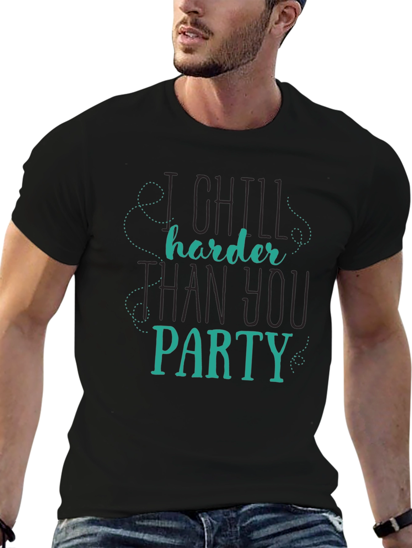 Chill Harder T-Shirt - Funny Slogan Tee