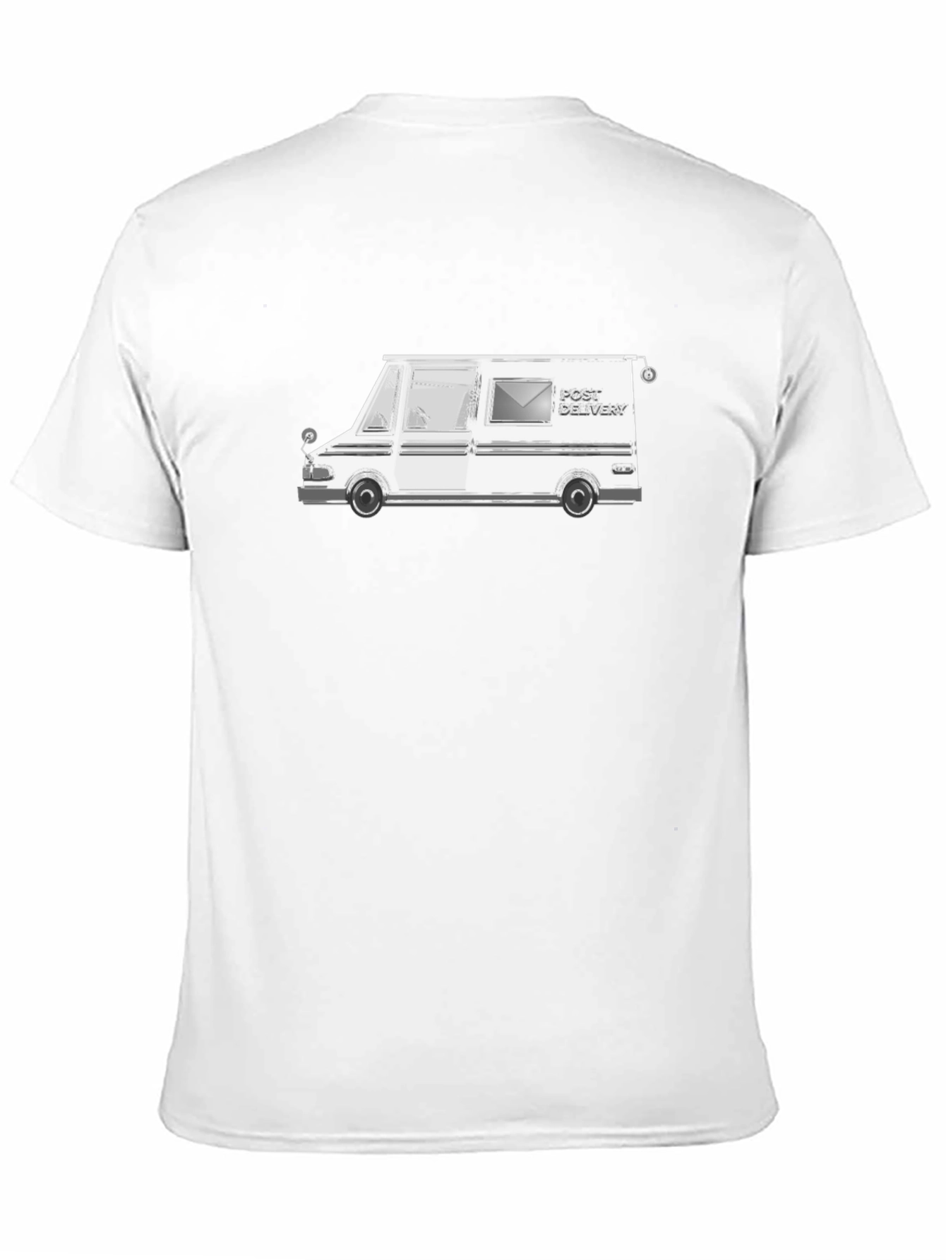 Post Delivery Graphic Tee - Black Cotton T-Shirt
